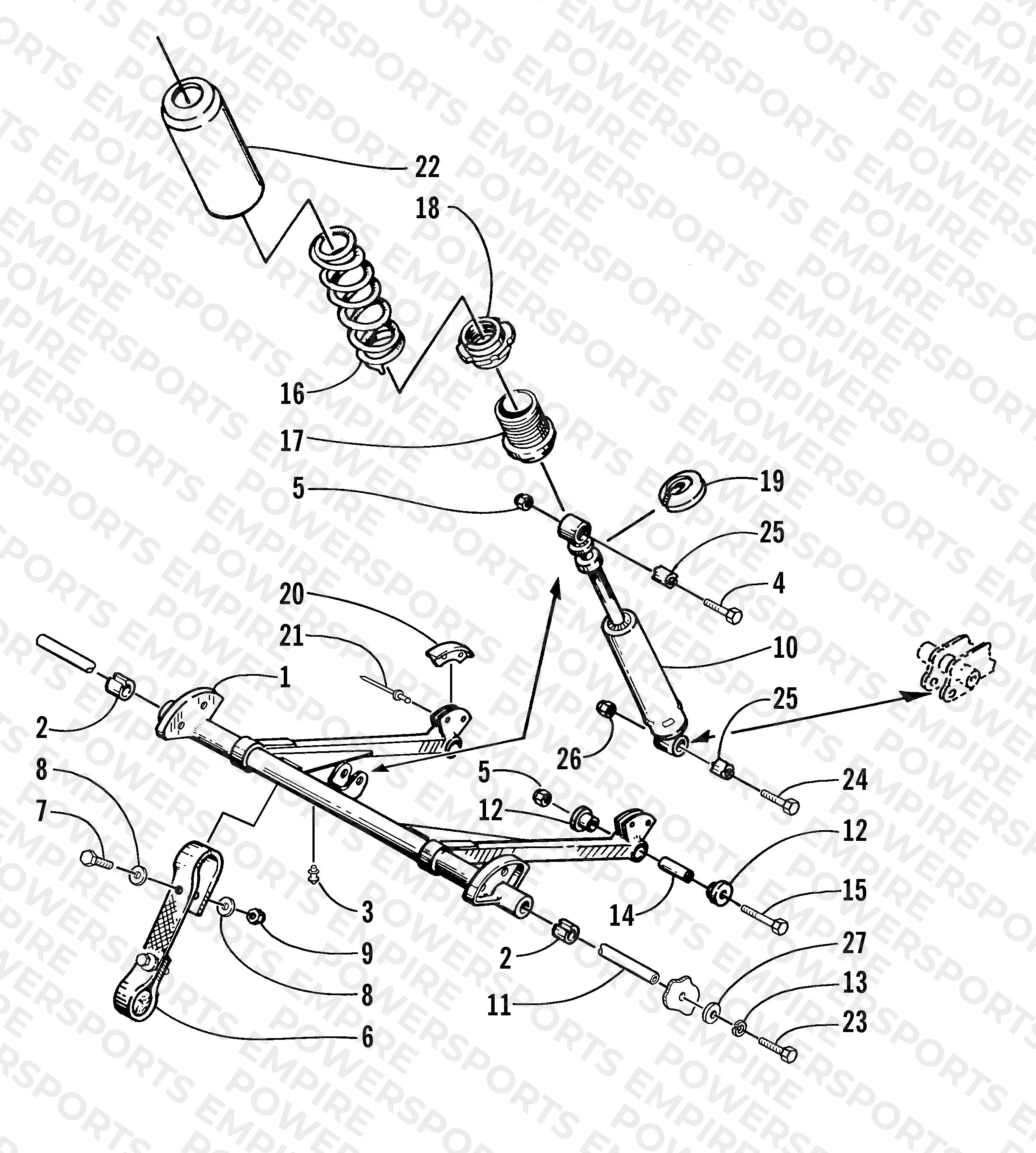 REAR SUSPENSION FRONT ARM ASSEMBLY