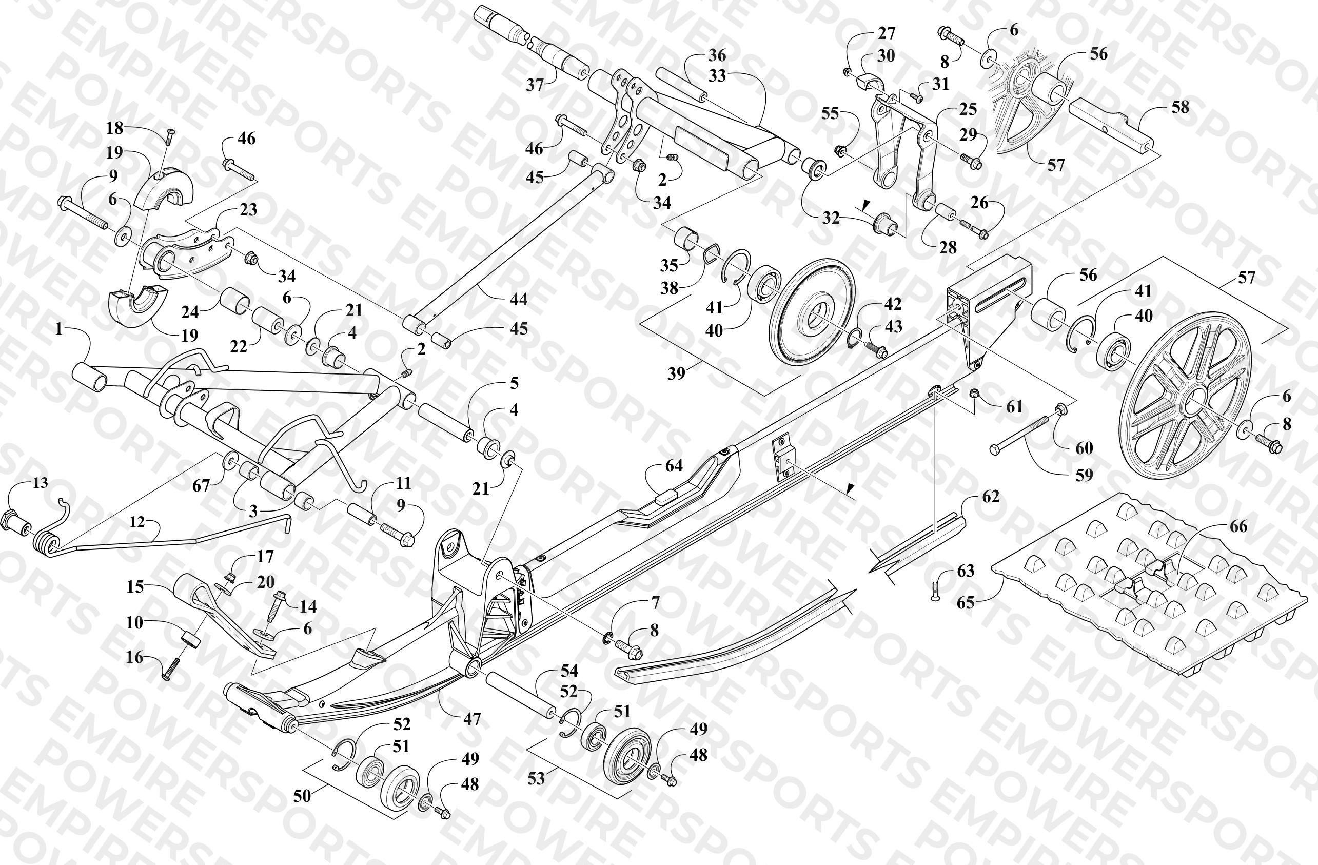 RAIL AND ARM ASSEMBLY