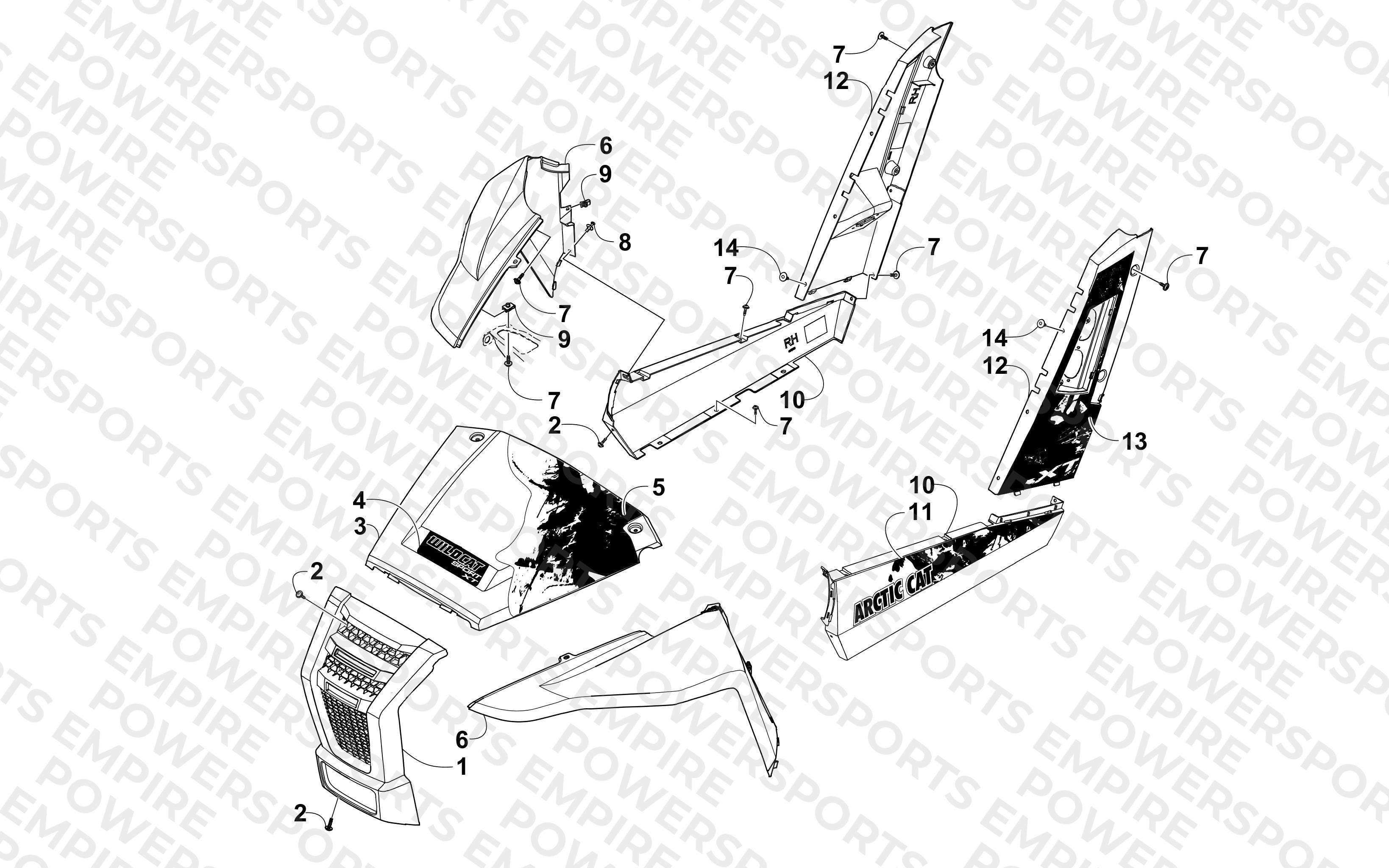 FRONT AND SIDE PANEL ASSEMBLIES