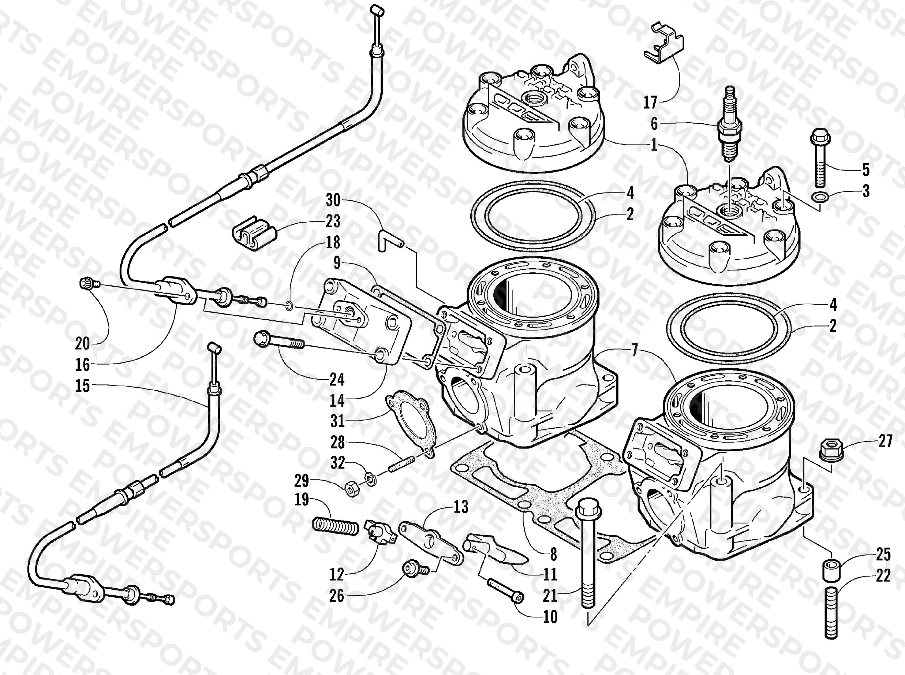 CYLINDER AND HEAD ASSEMBLY