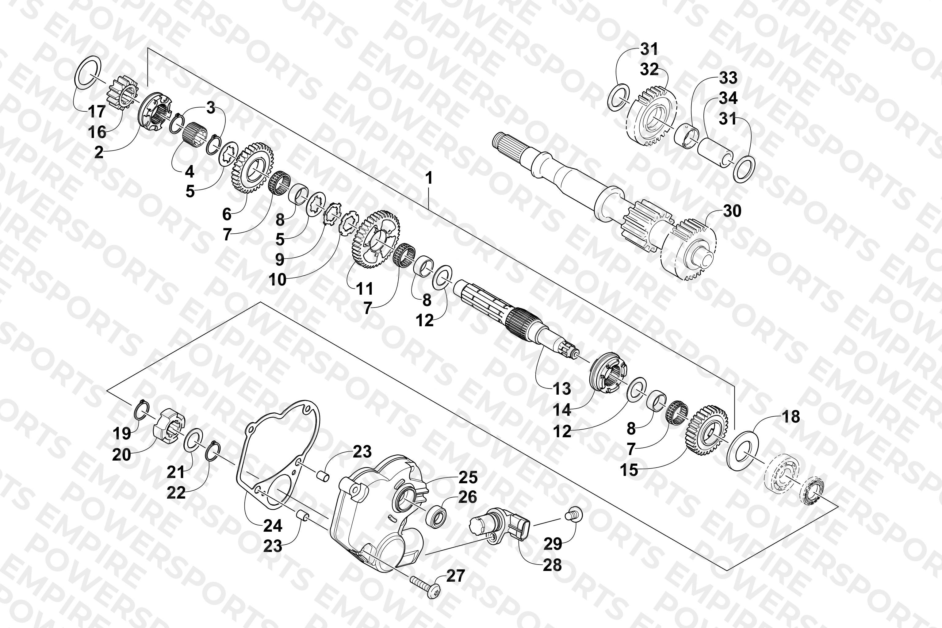 SECONDARY TRANSMISSION ASSEMBLY
