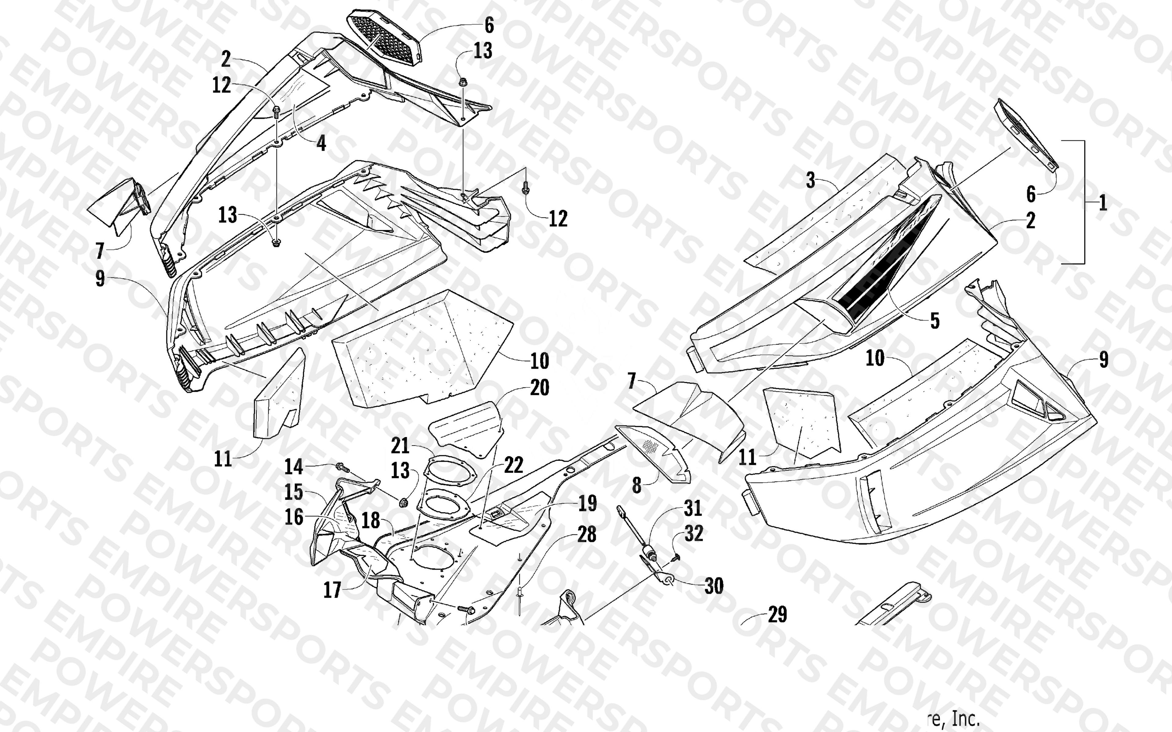 SKID PLATE AND SIDE PANEL ASSEMBLY