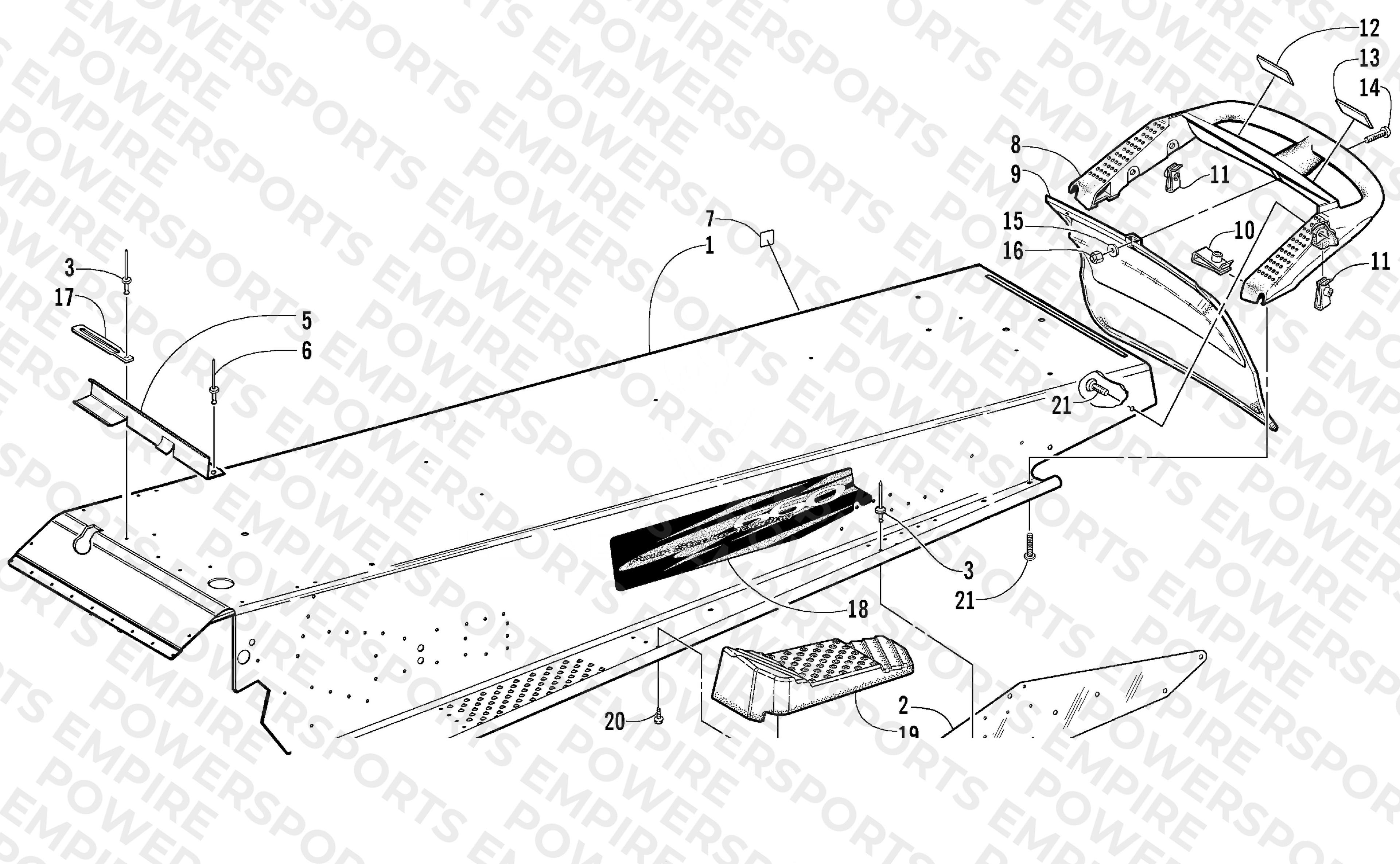 TUNNEL AND REAR BUMPER