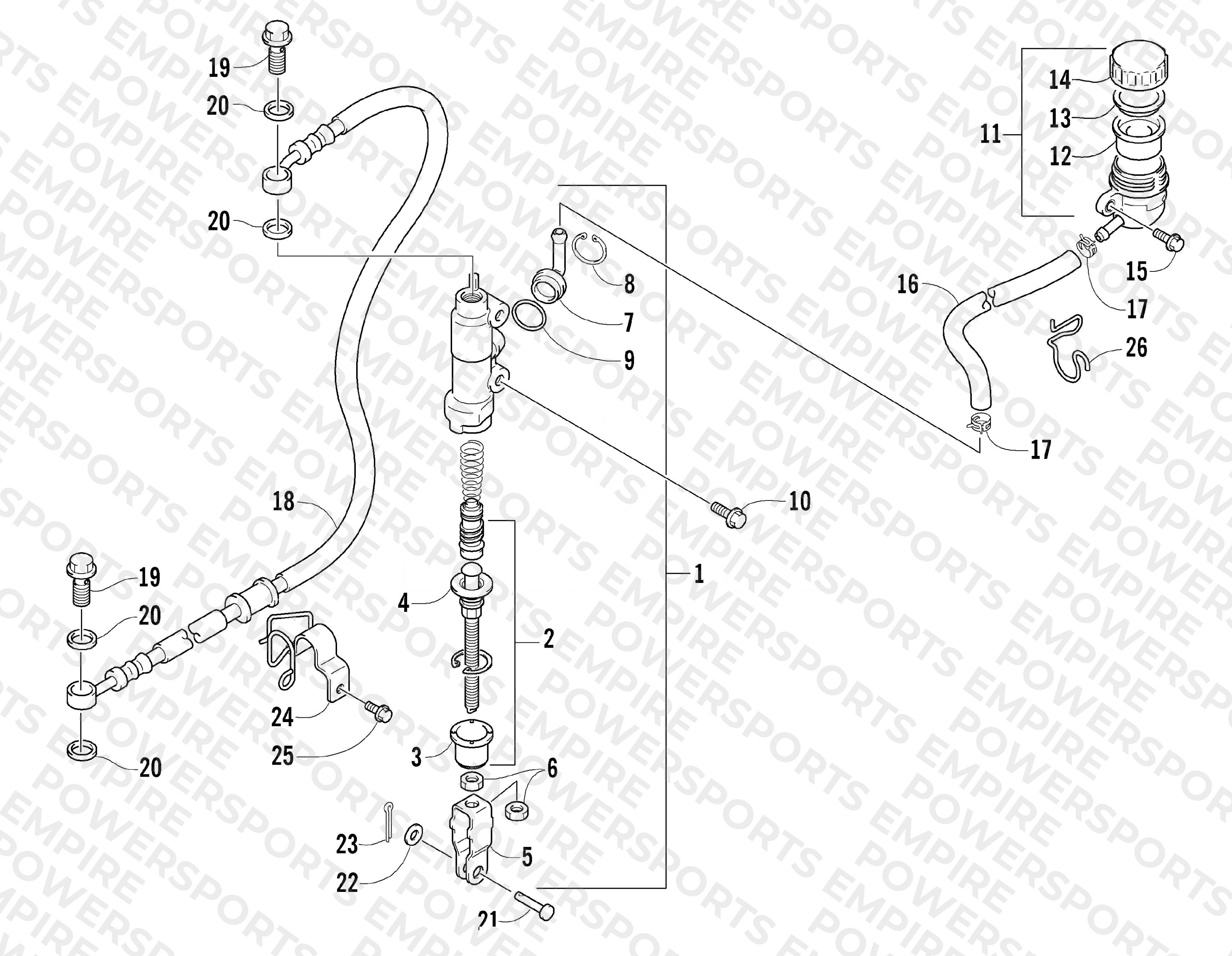REAR MASTER CYLINDER ASSEMBLY