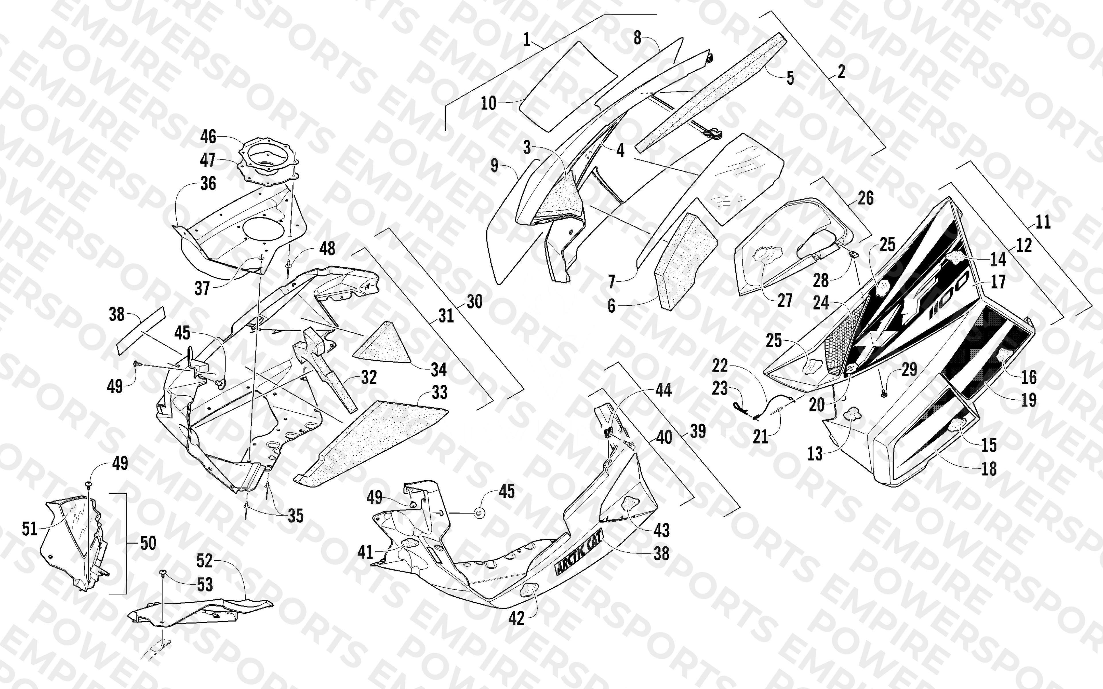 SKID PLATE AND SIDE PANEL ASSEMBLY