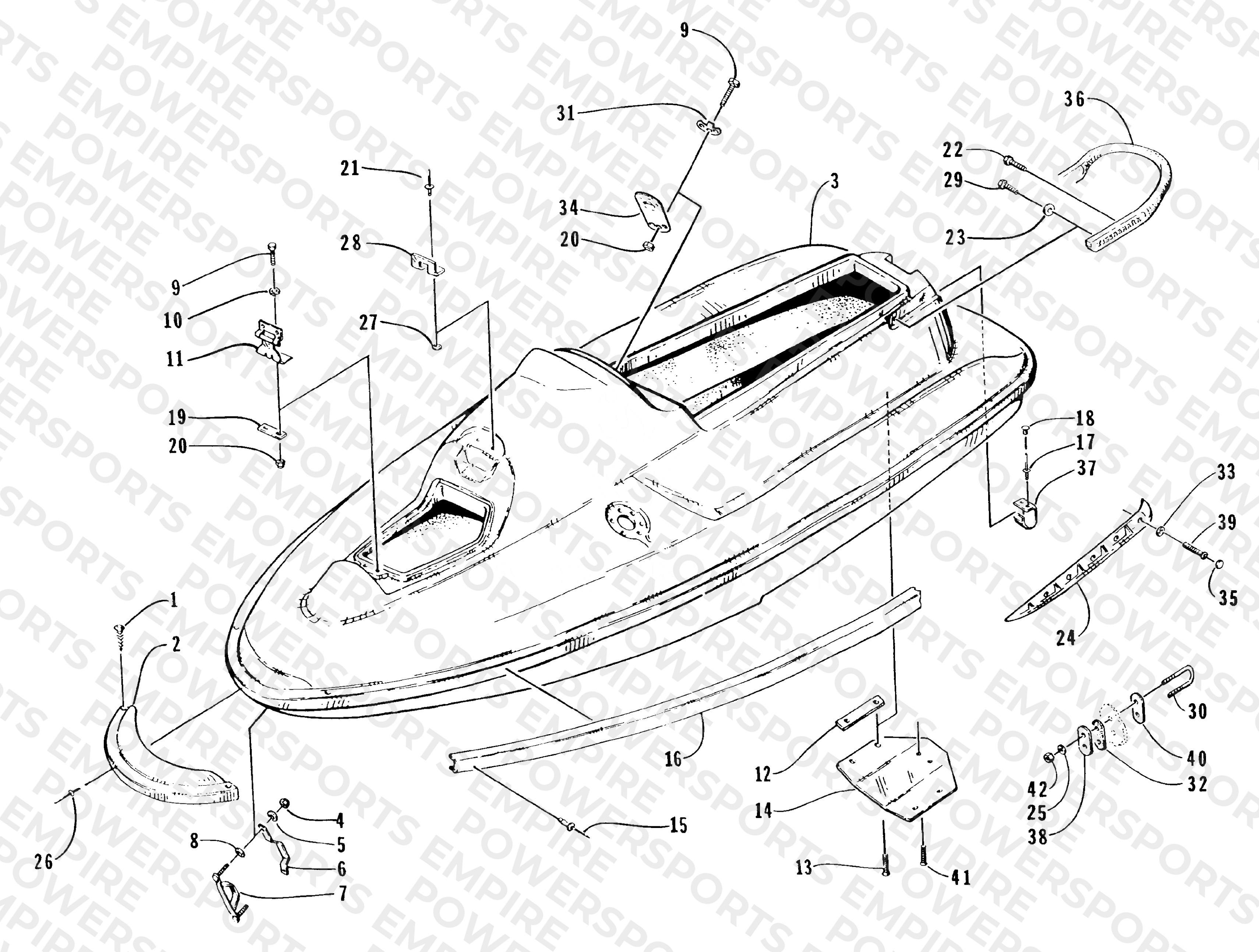 HULL AND RELATED PARTS ASSEMBLY