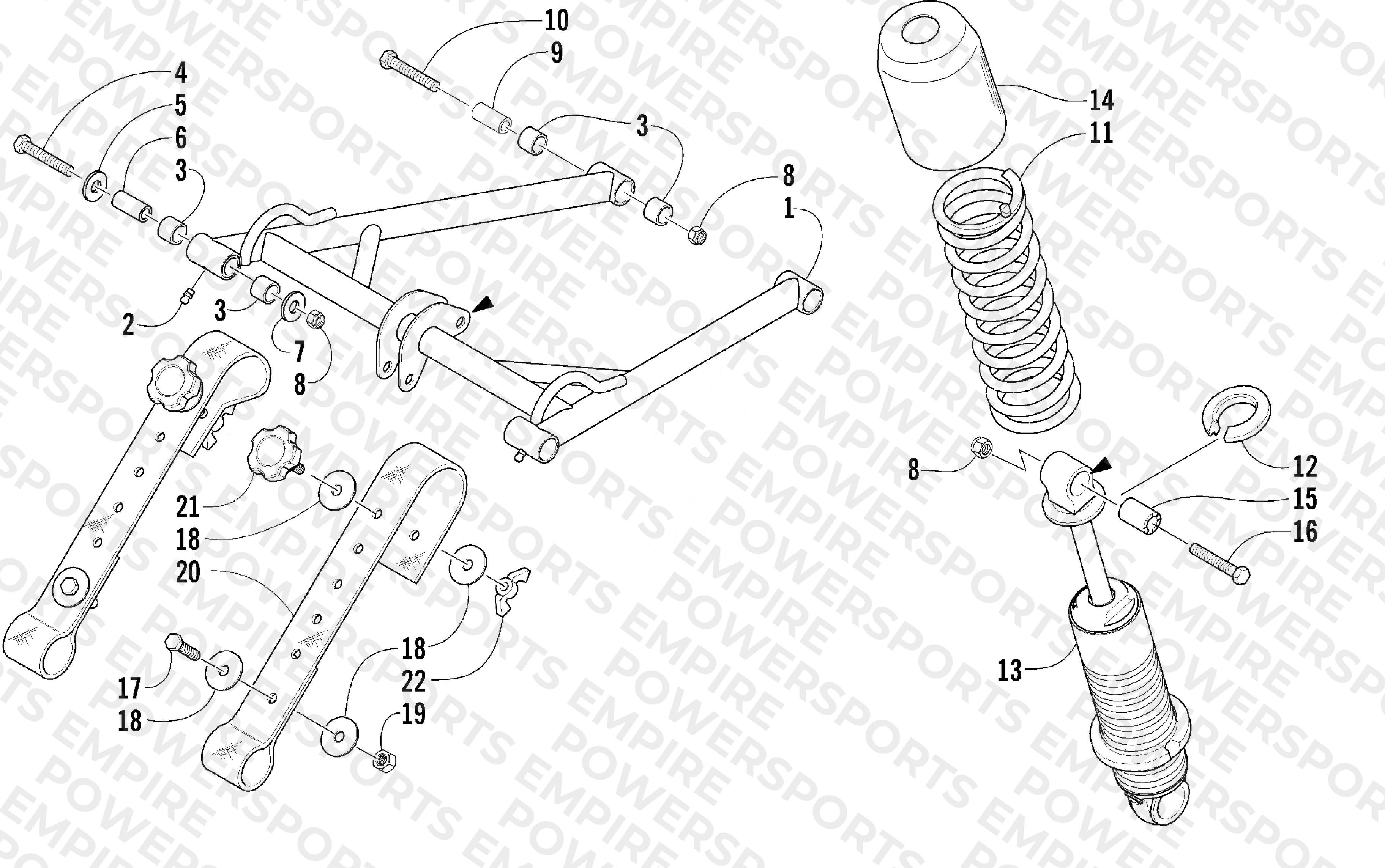 REAR SUSPENSION FRONT ARM ASSEMBLY