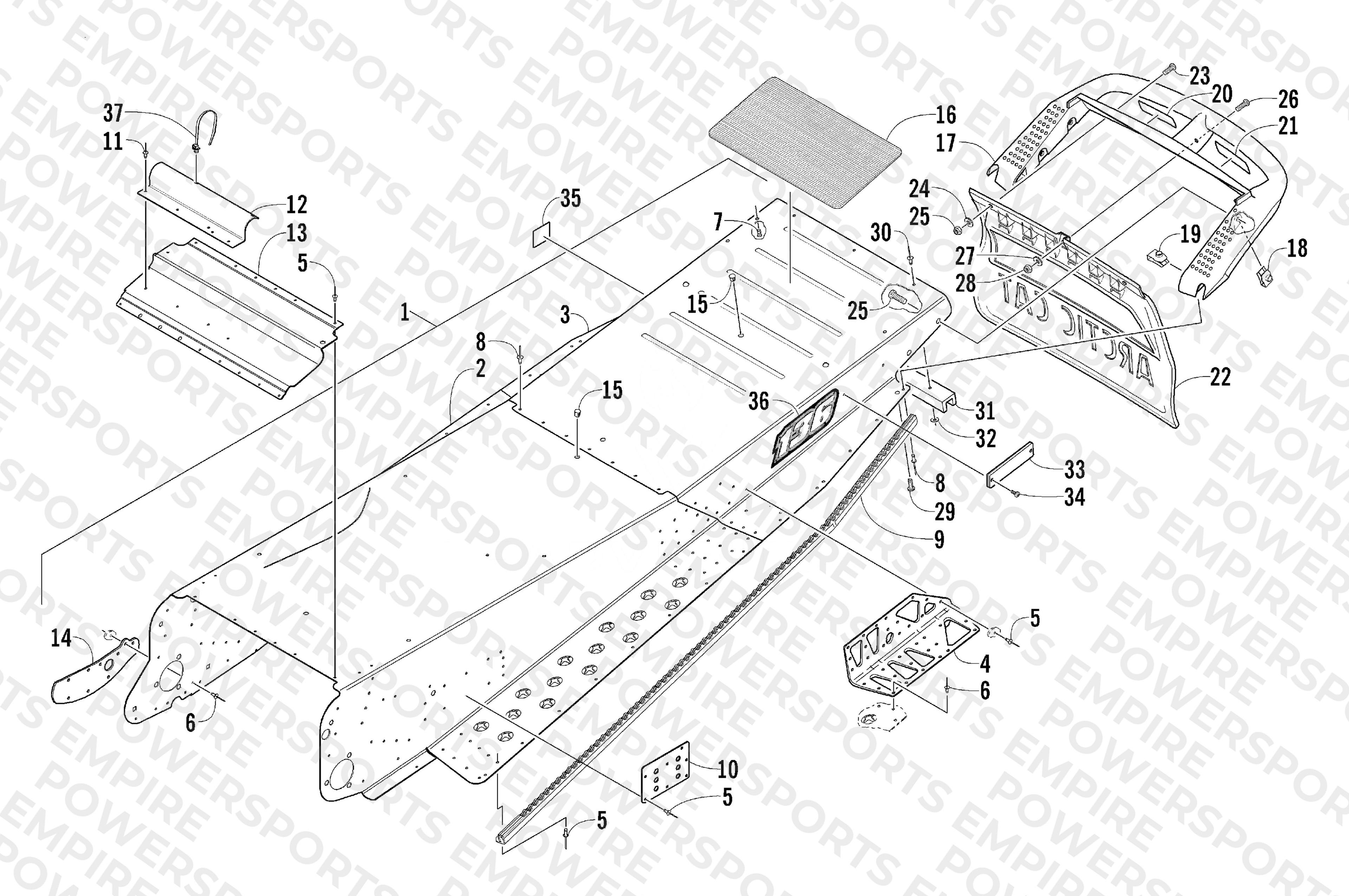 TUNNEL AND REAR BUMPER
