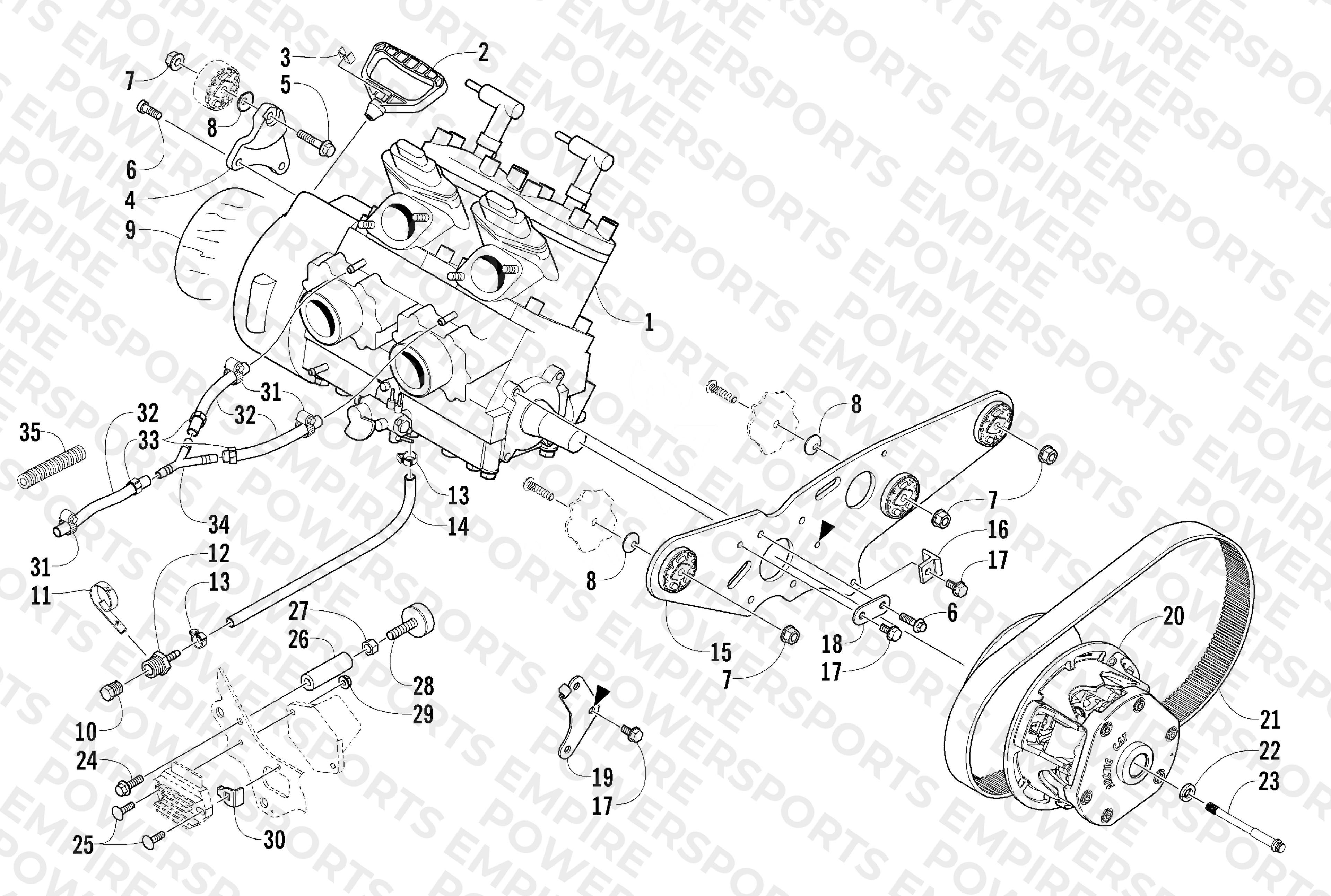 ENGINE AND RELATED PARTS