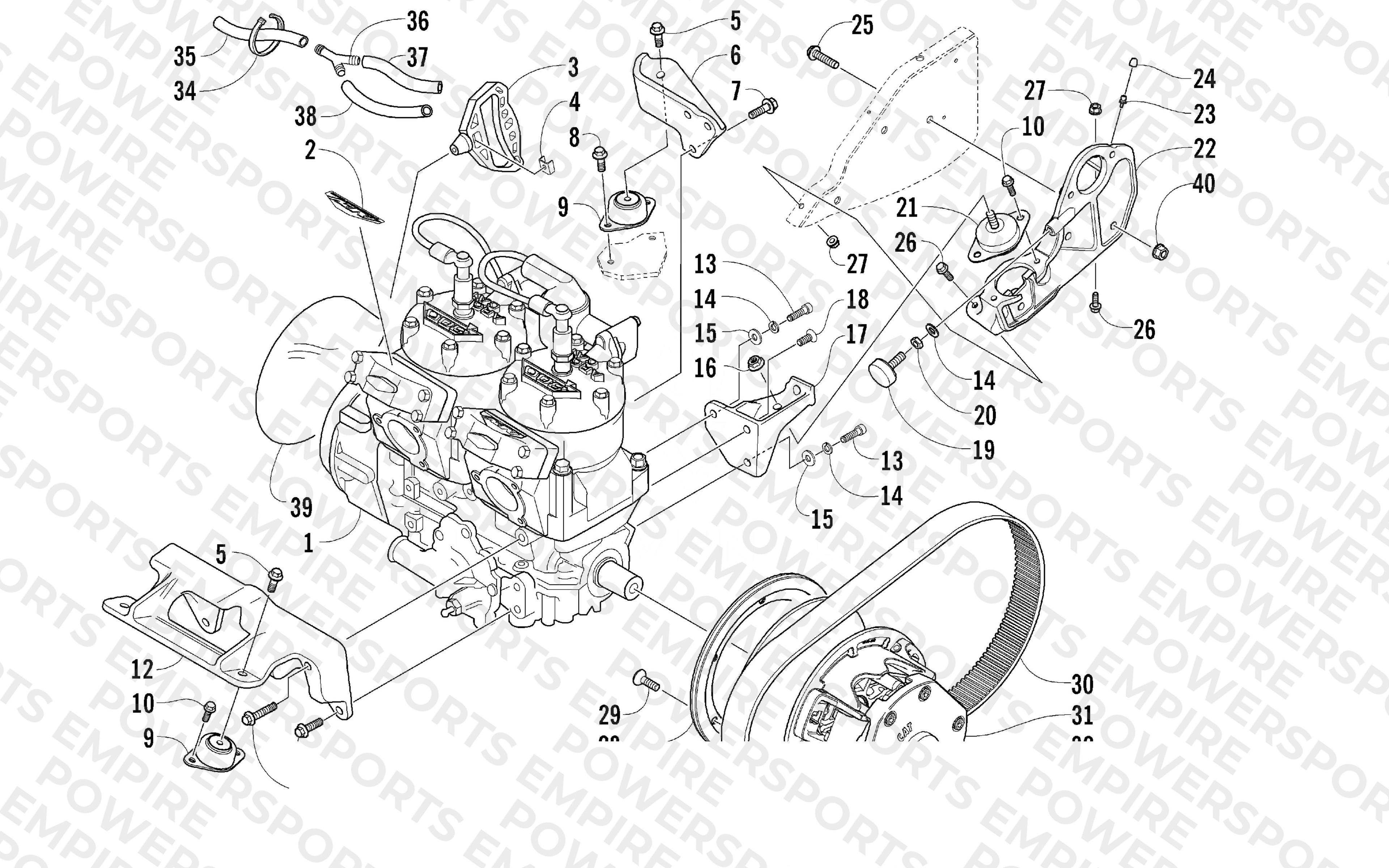 ENGINE AND RELATED PARTS
