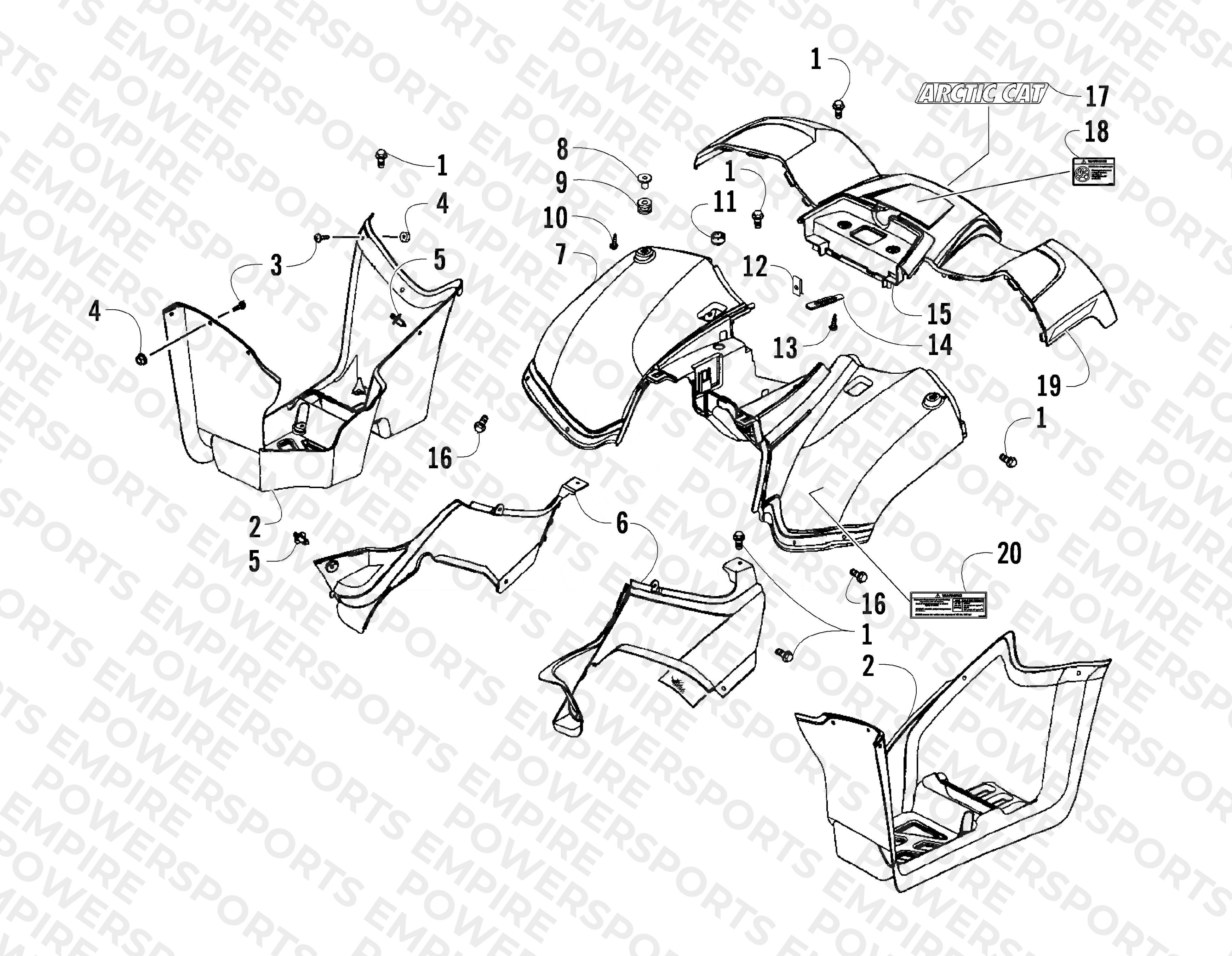 REAR BODY PANEL ASSEMBLY