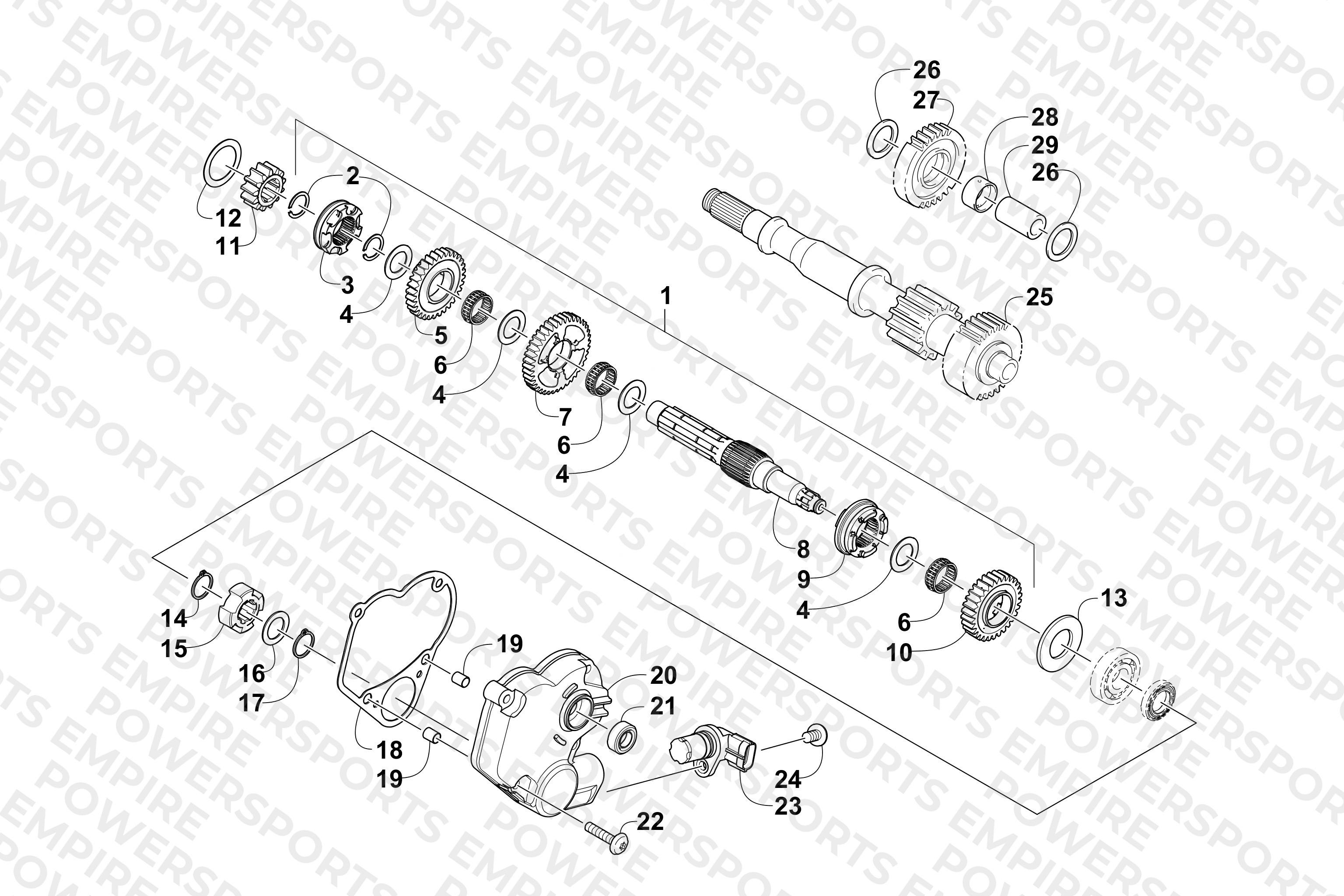 SECONDARY TRANSMISSION ASSEMBLY