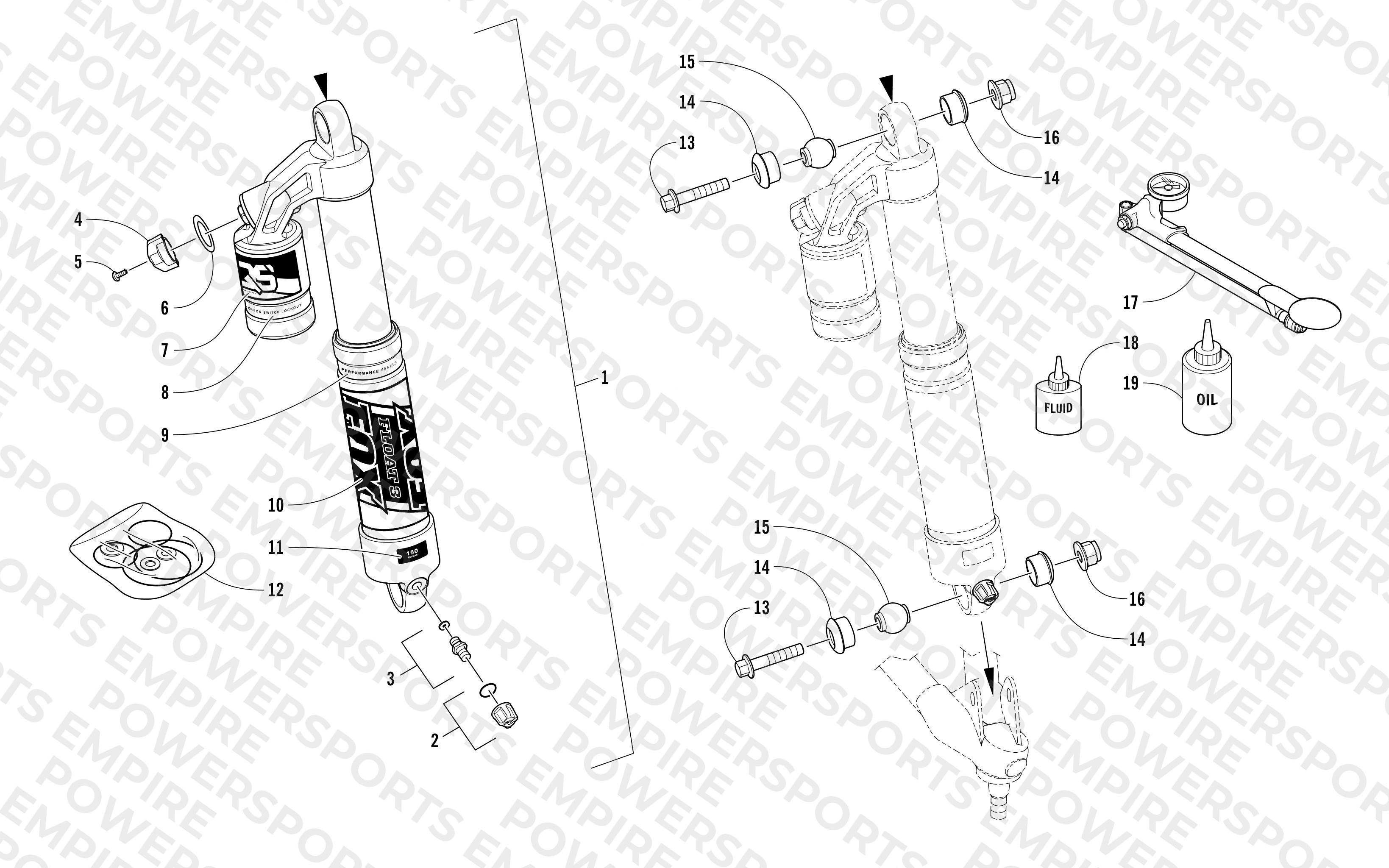 FRONT SUSPENSION SHOCK ABSORBER ASSEMBLY