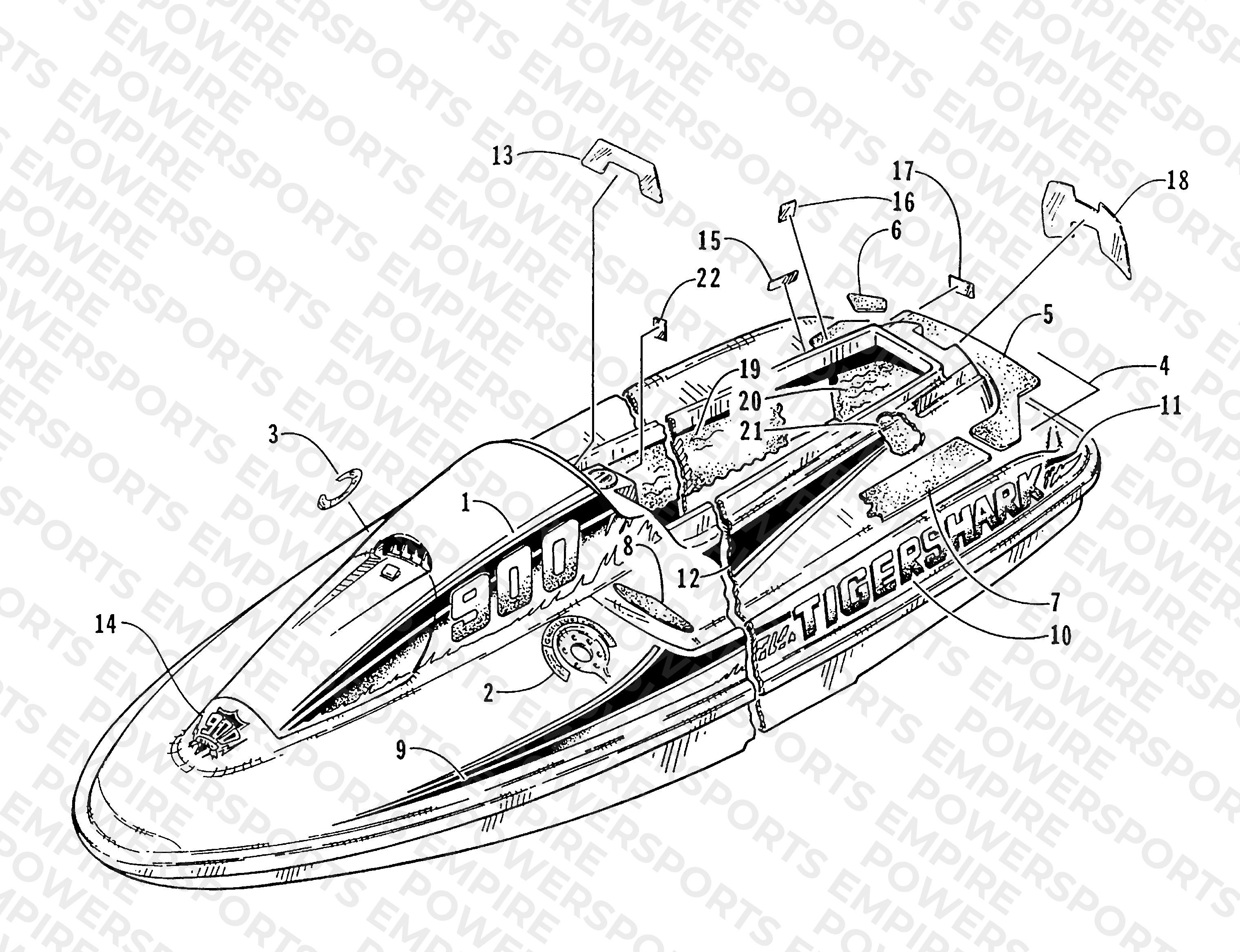 DECAL AND FOOTPAD ASSEMBLY