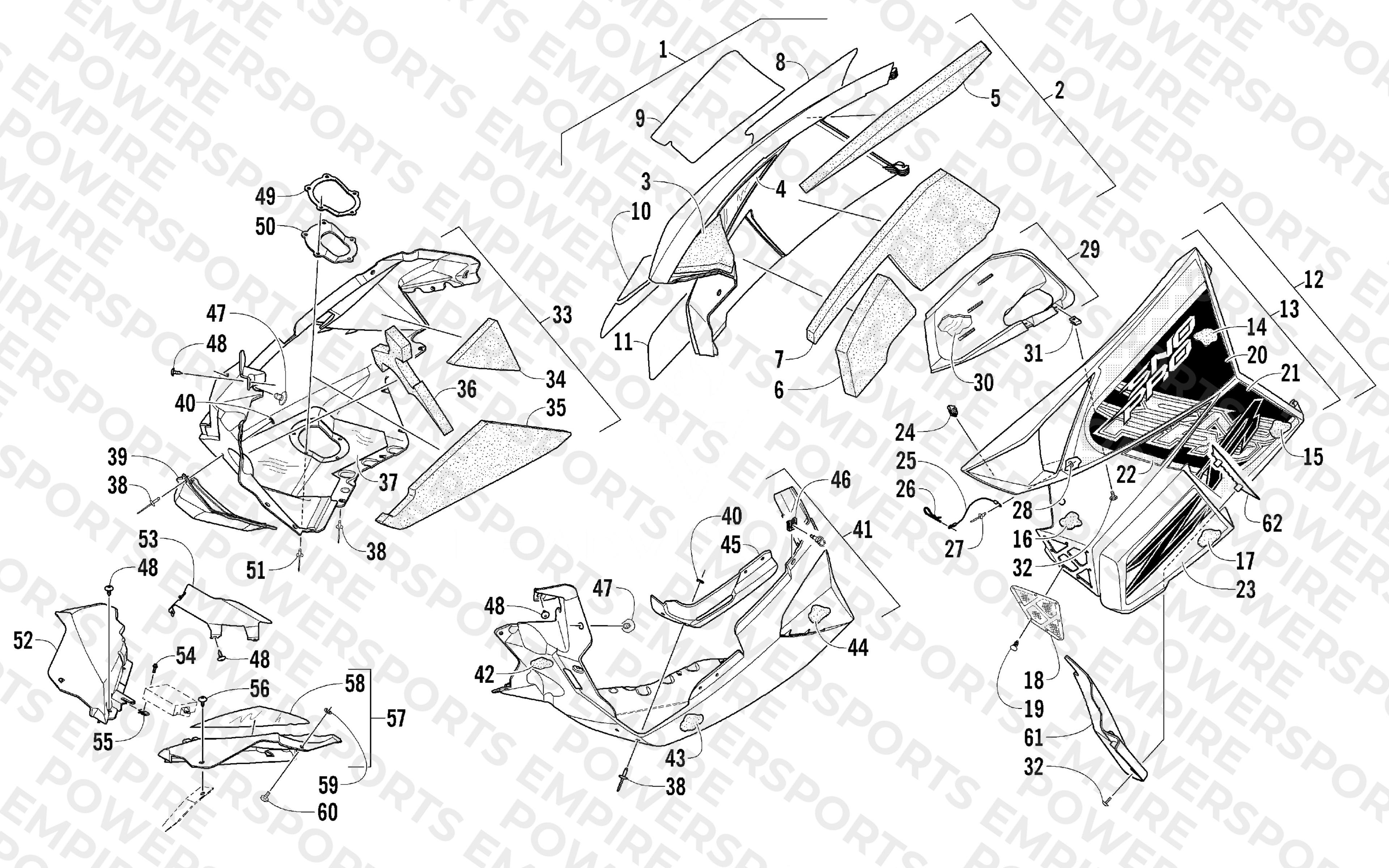 SKID PLATE AND SIDE PANEL ASSEMBLY