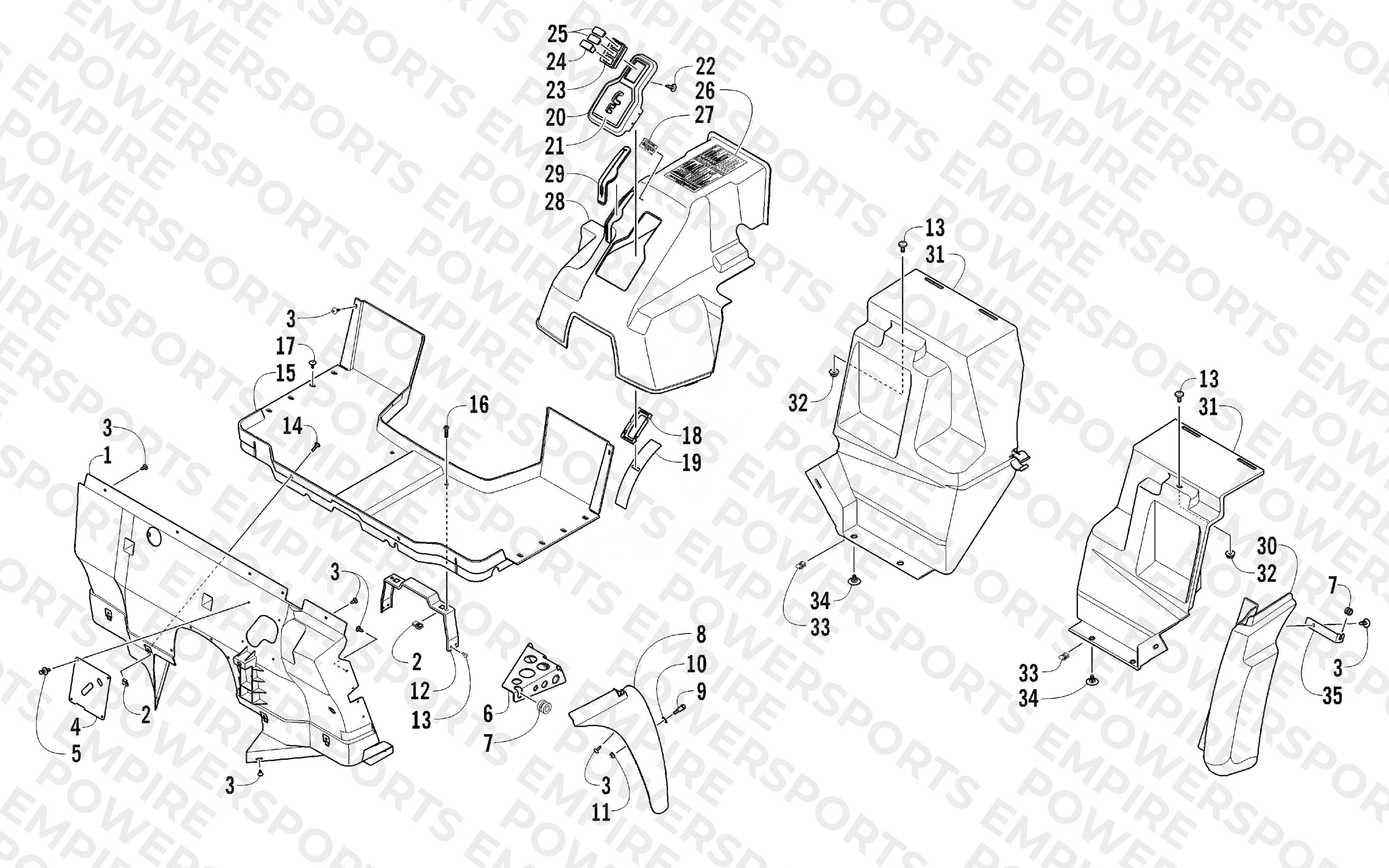 CONSOLE AND FLOOR PANEL ASSEMBLY