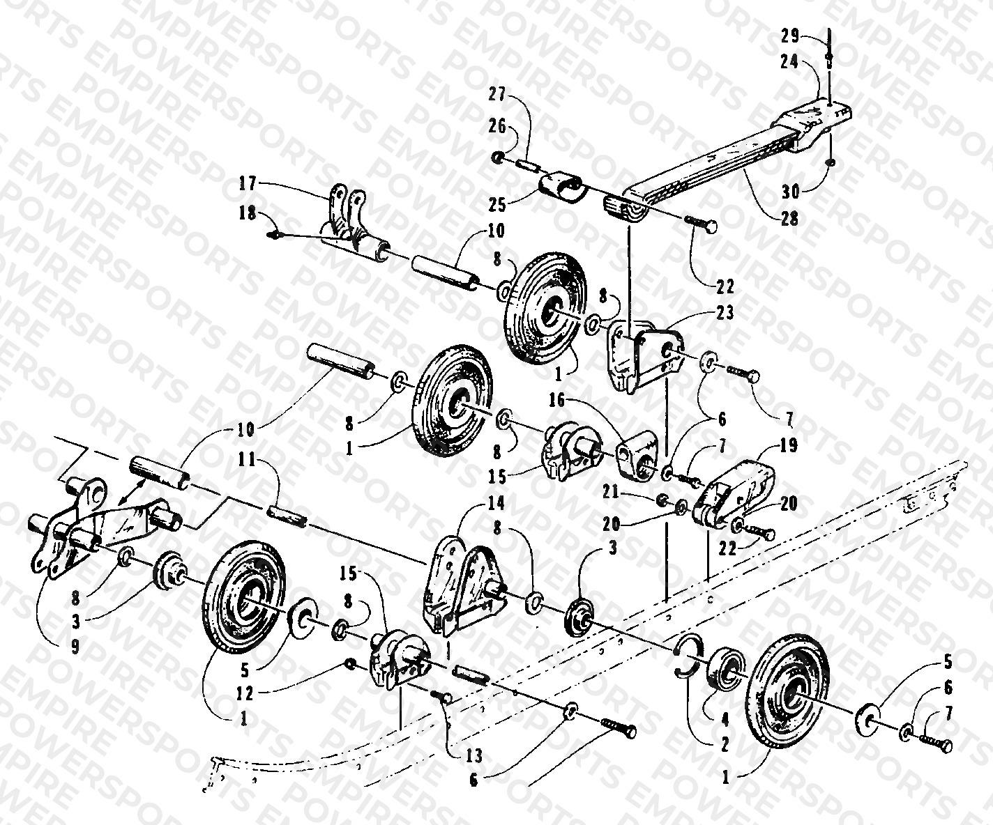 REAR SUSPENSION AXLE ASSEMBLY