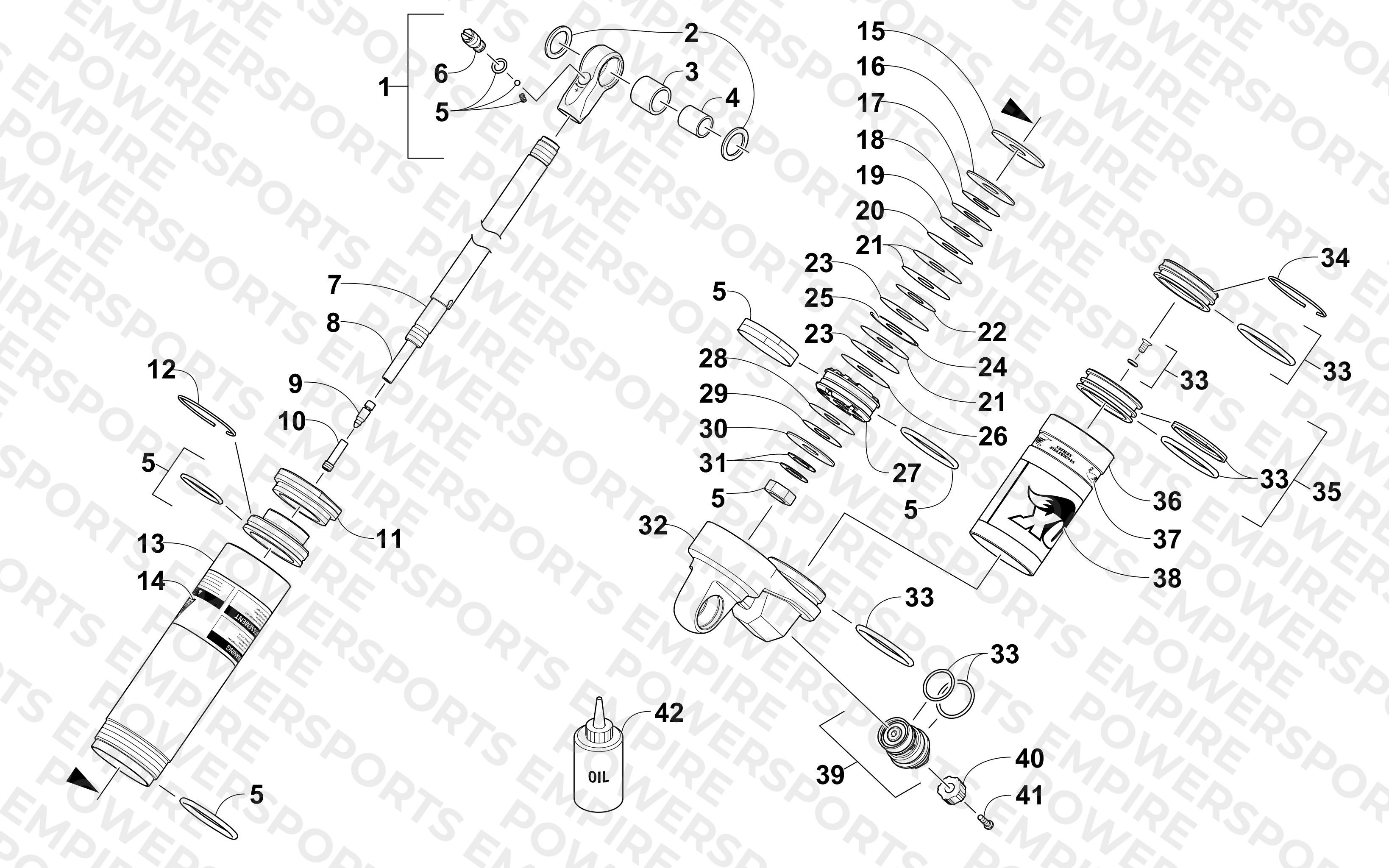 REAR SUSPENSION REAR ARM SHOCK ABSORBER