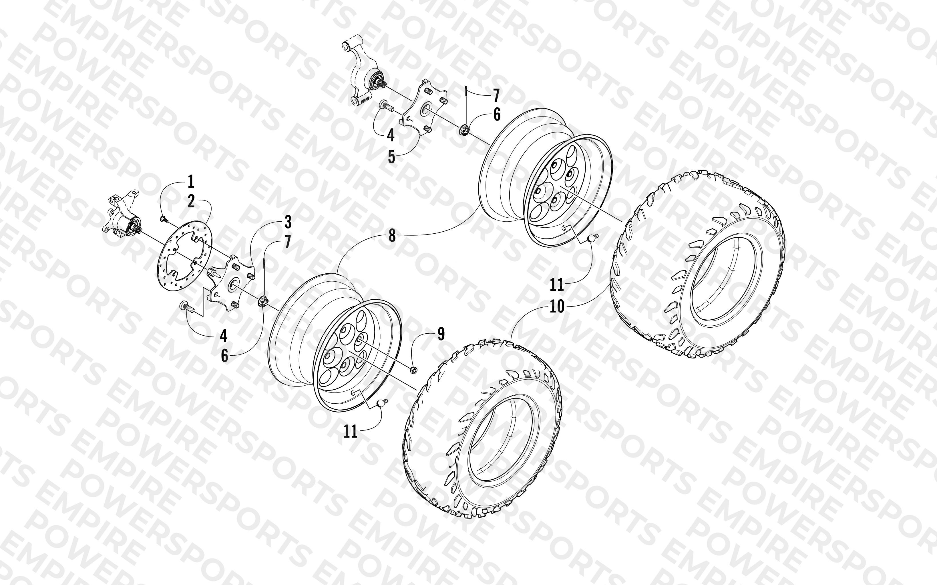 WHEEL AND TIRE ASSEMBLY