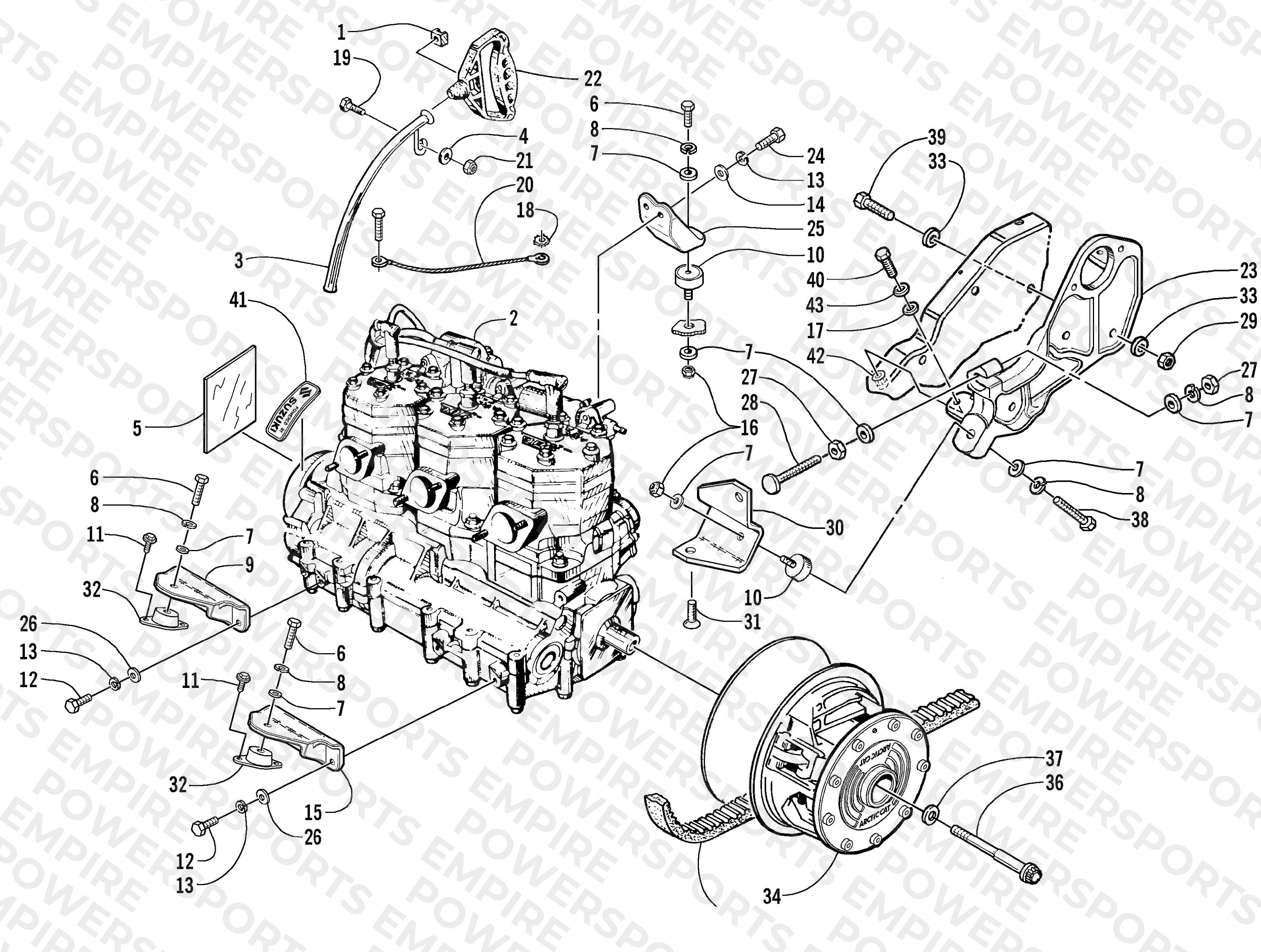 ENGINE AND RELATED PARTS (MC)