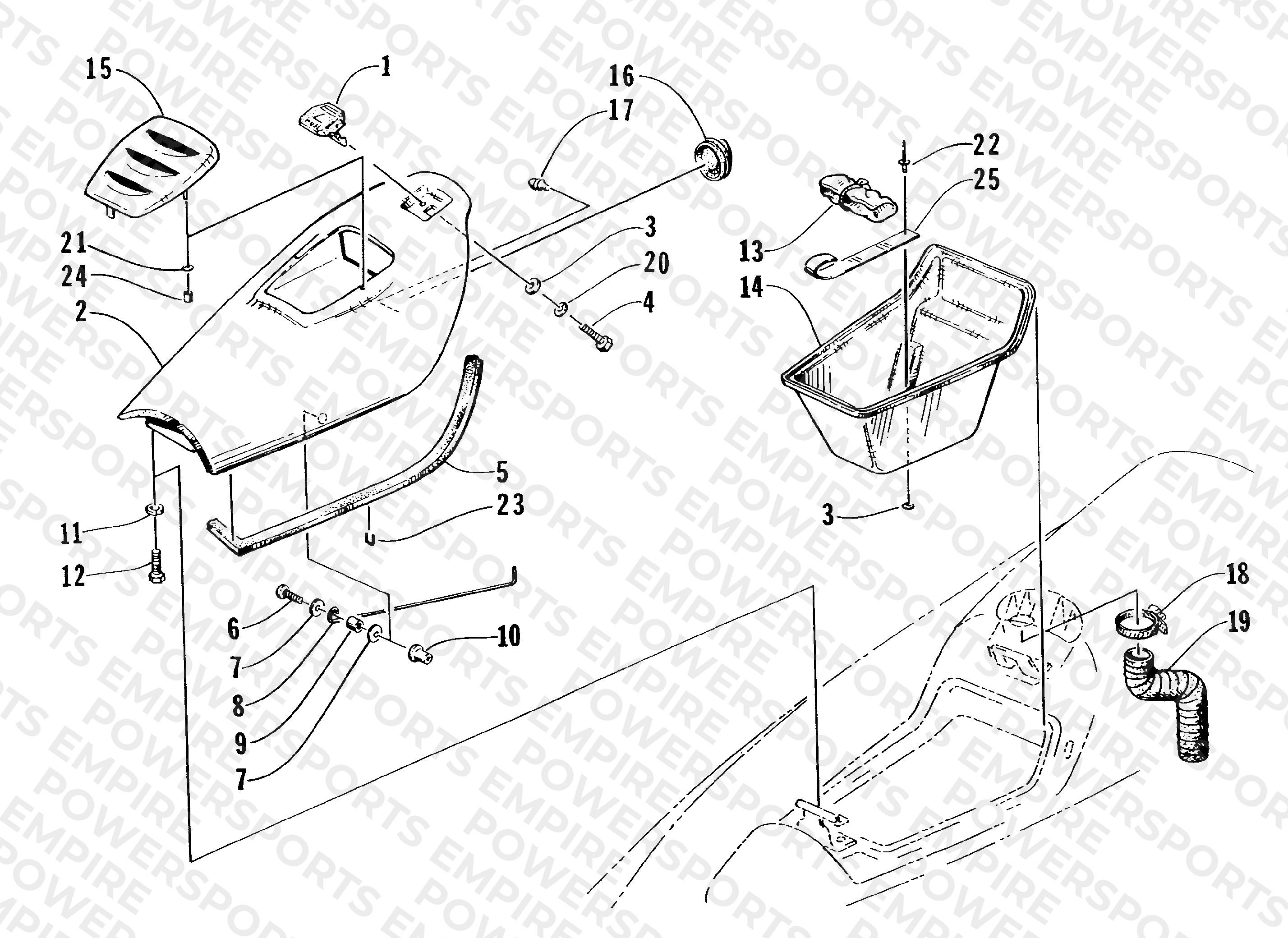 HATCH CVER AND STRAGE TRAY