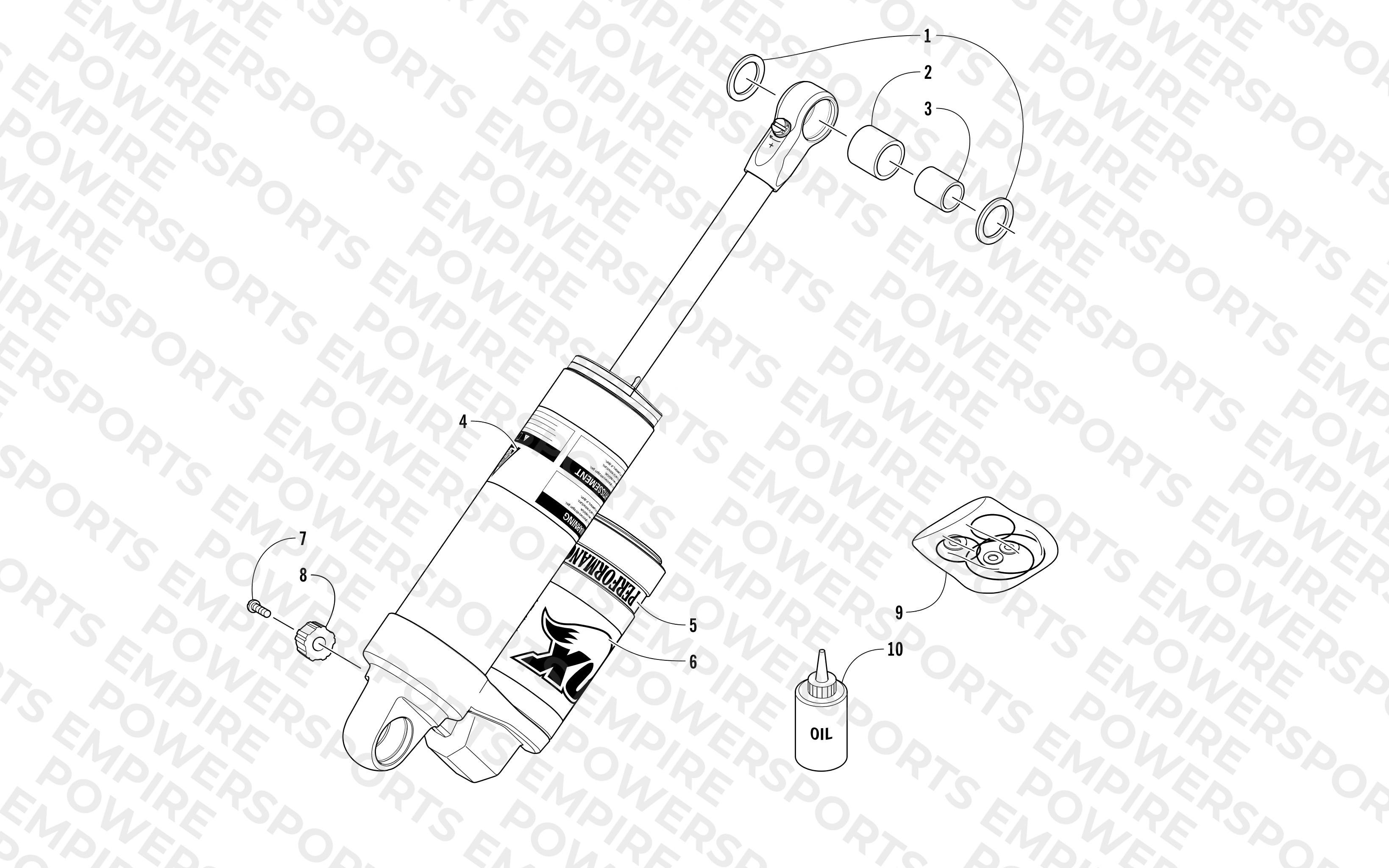 REAR SUSPENSION REAR ARM SHOCK ABSORBER