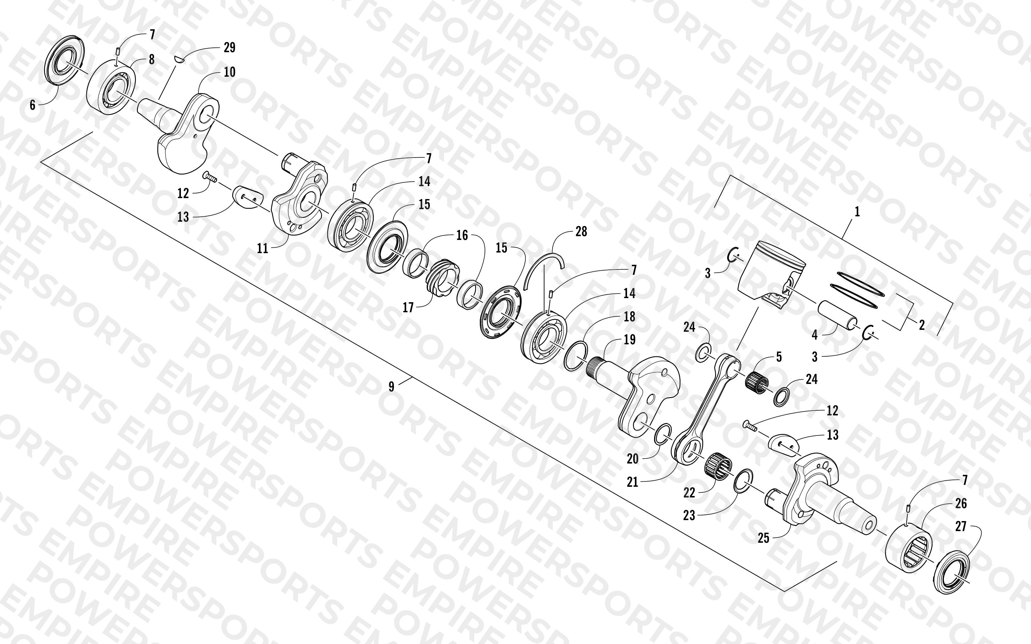 PISTON AND CRANKSHAFT