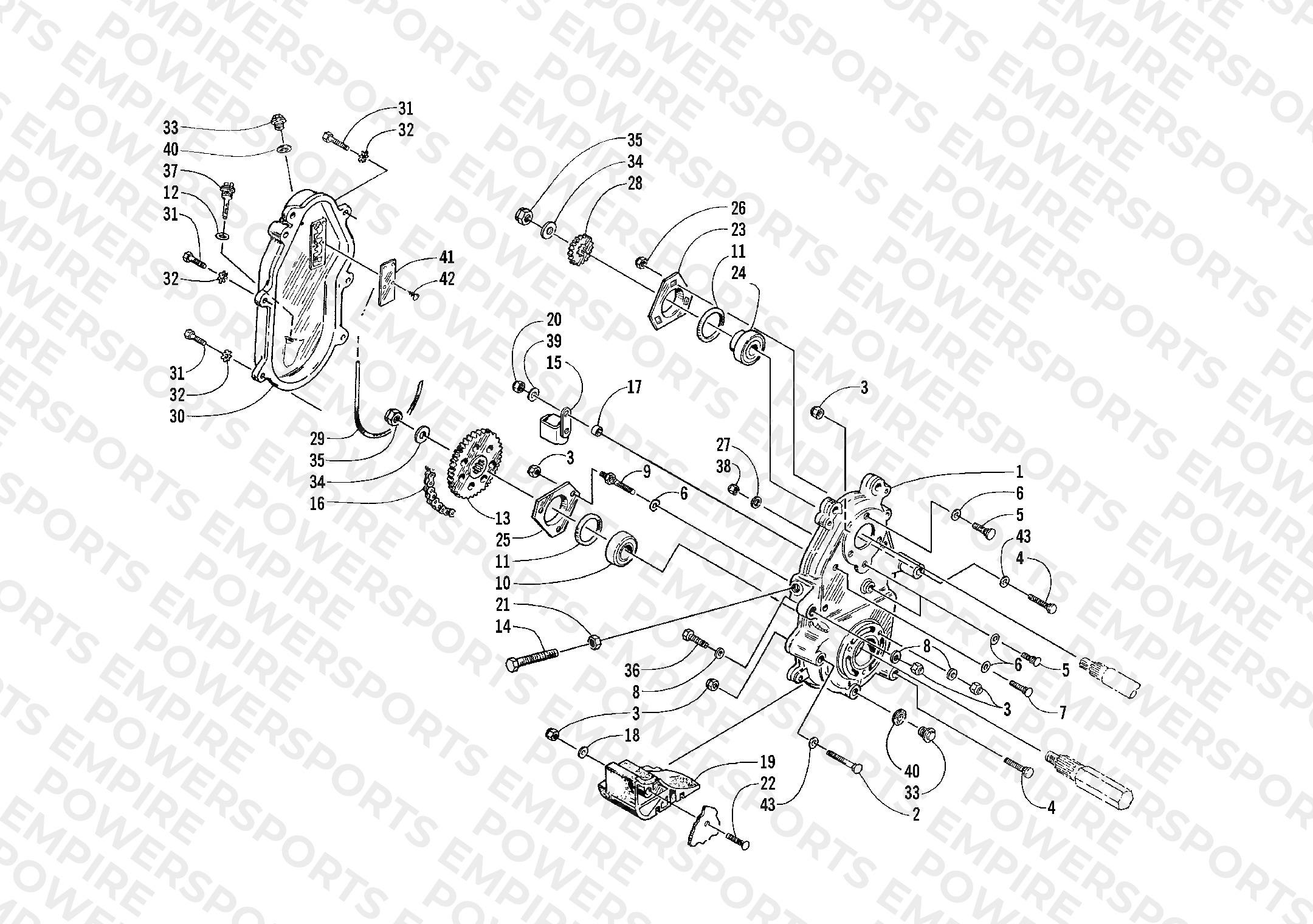 DRIVE/DROPCASE ASSEMBLY