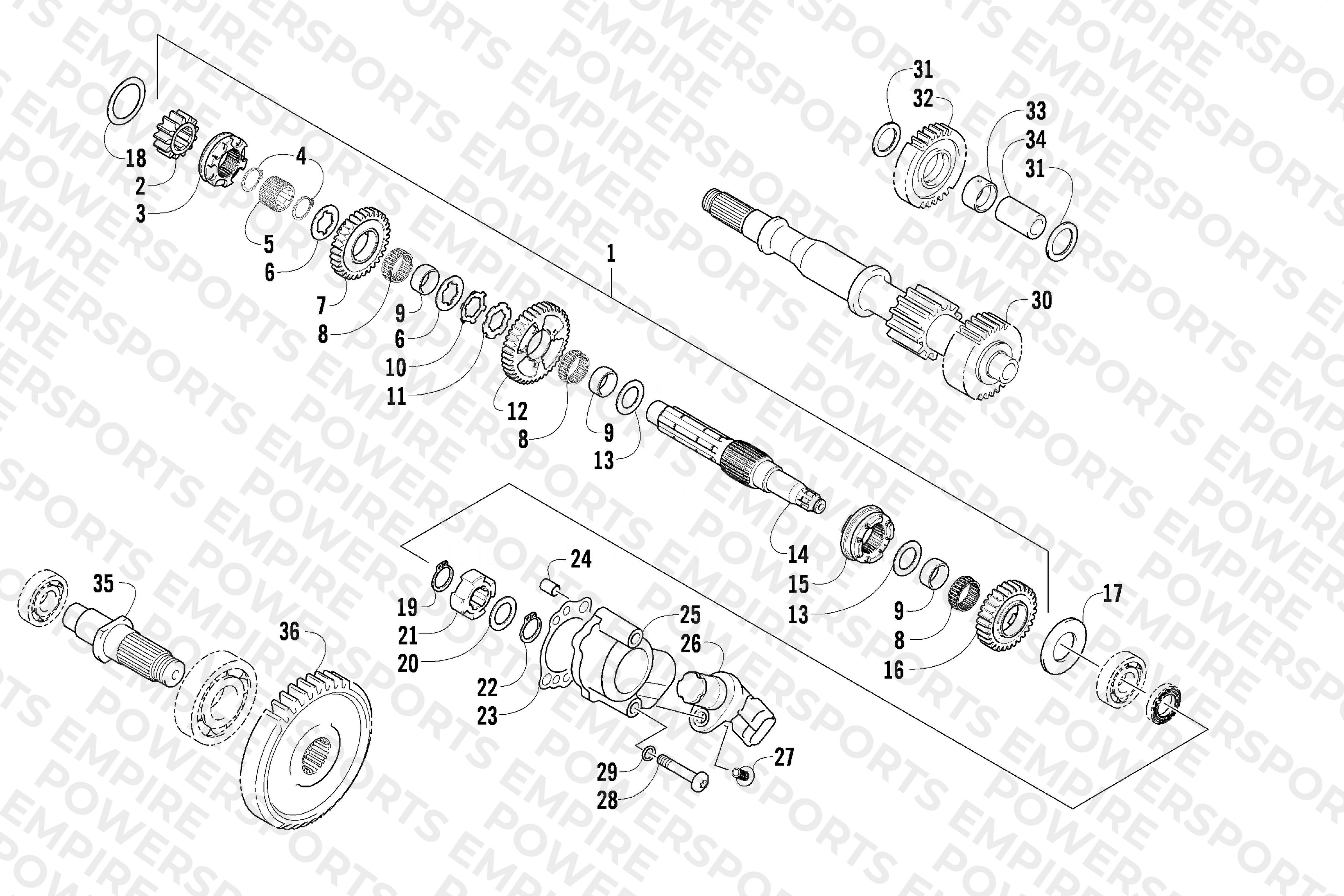 SECONDARY TRANSMISSION ASSEMBLY