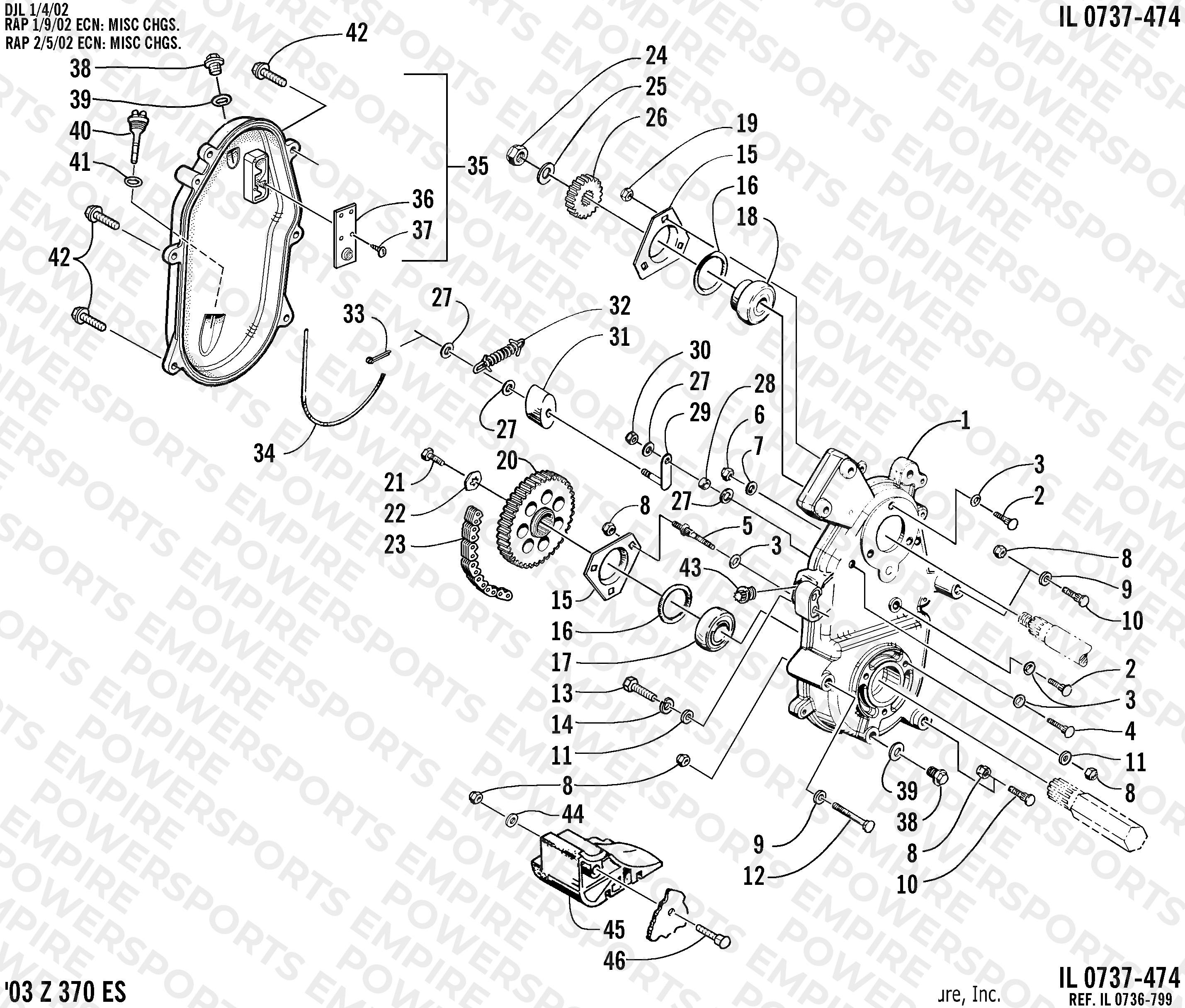 DRIVE/DROPCASE ASSEMBLY