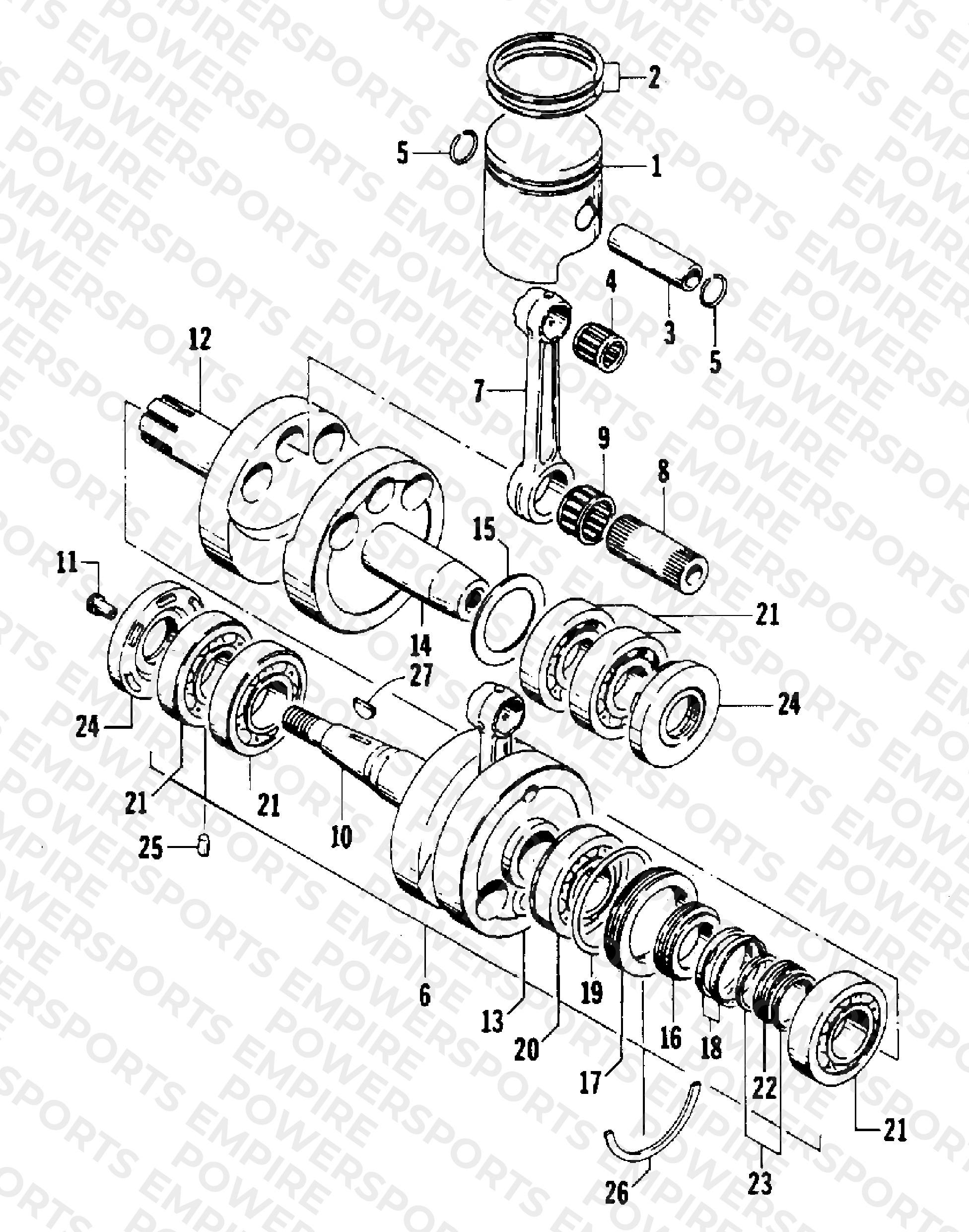 PISTON AND CRANKSHAFT