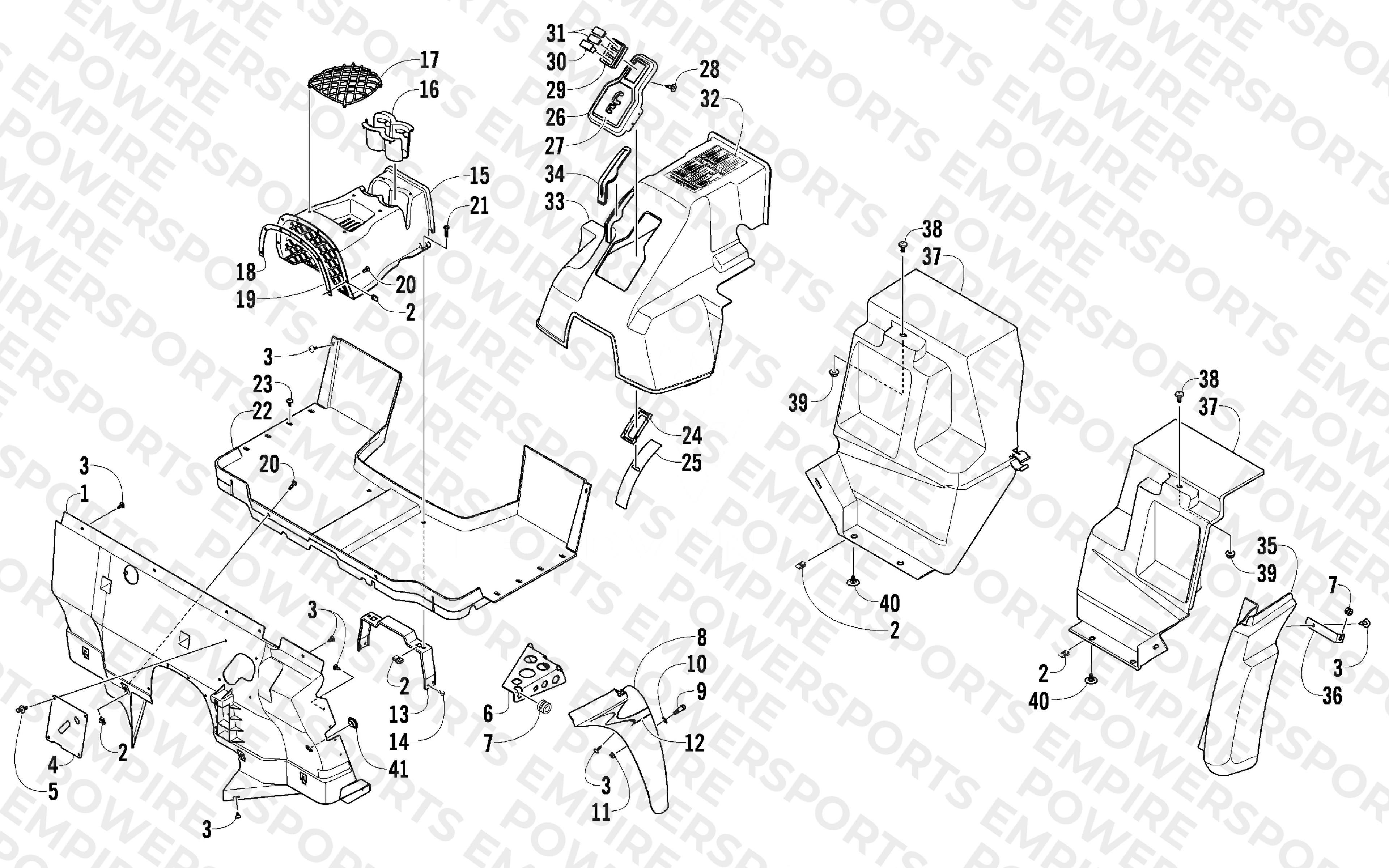CONSOLE AND FLOOR PANEL ASSEMBLY