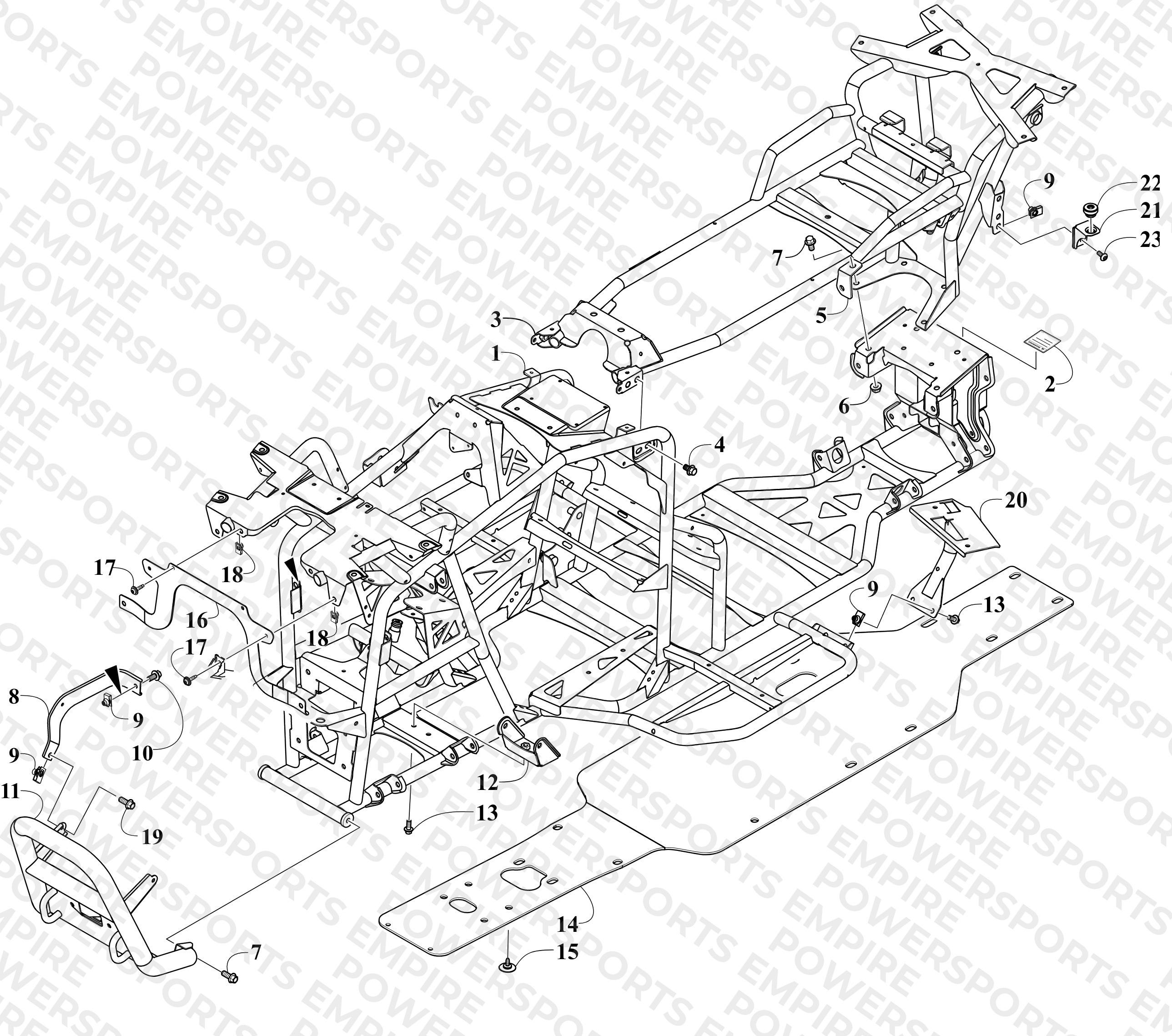 FRAME AND RELATED PARTS
