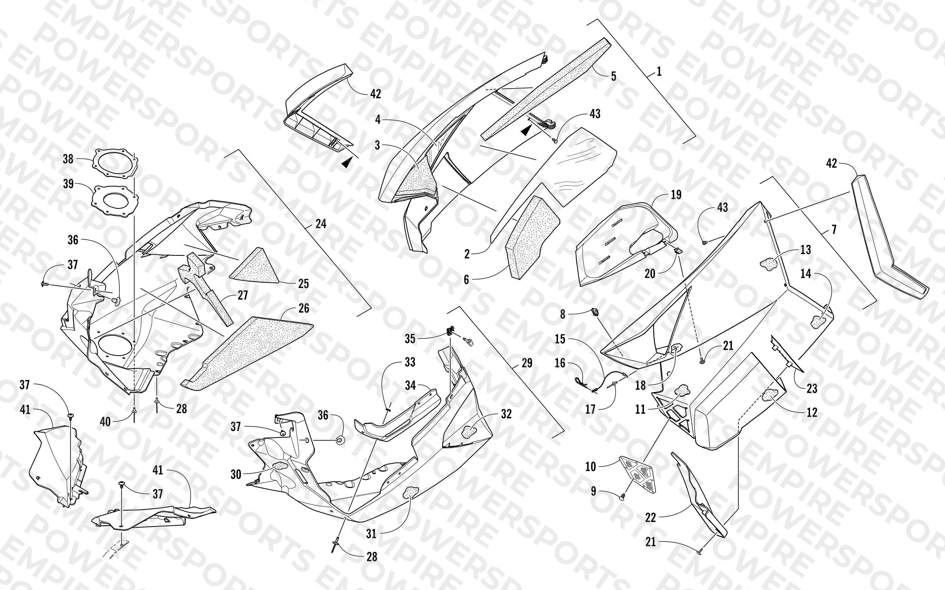 SKID PLATE AND SIDE PANEL ASSEMBLY