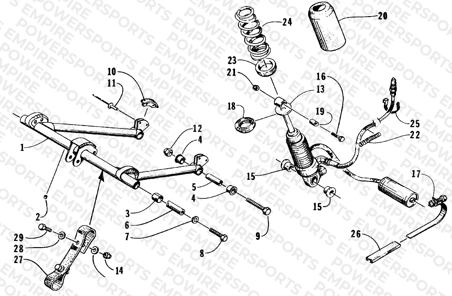REAR SUSPENSION - FRONT ARM ASSEMBLY