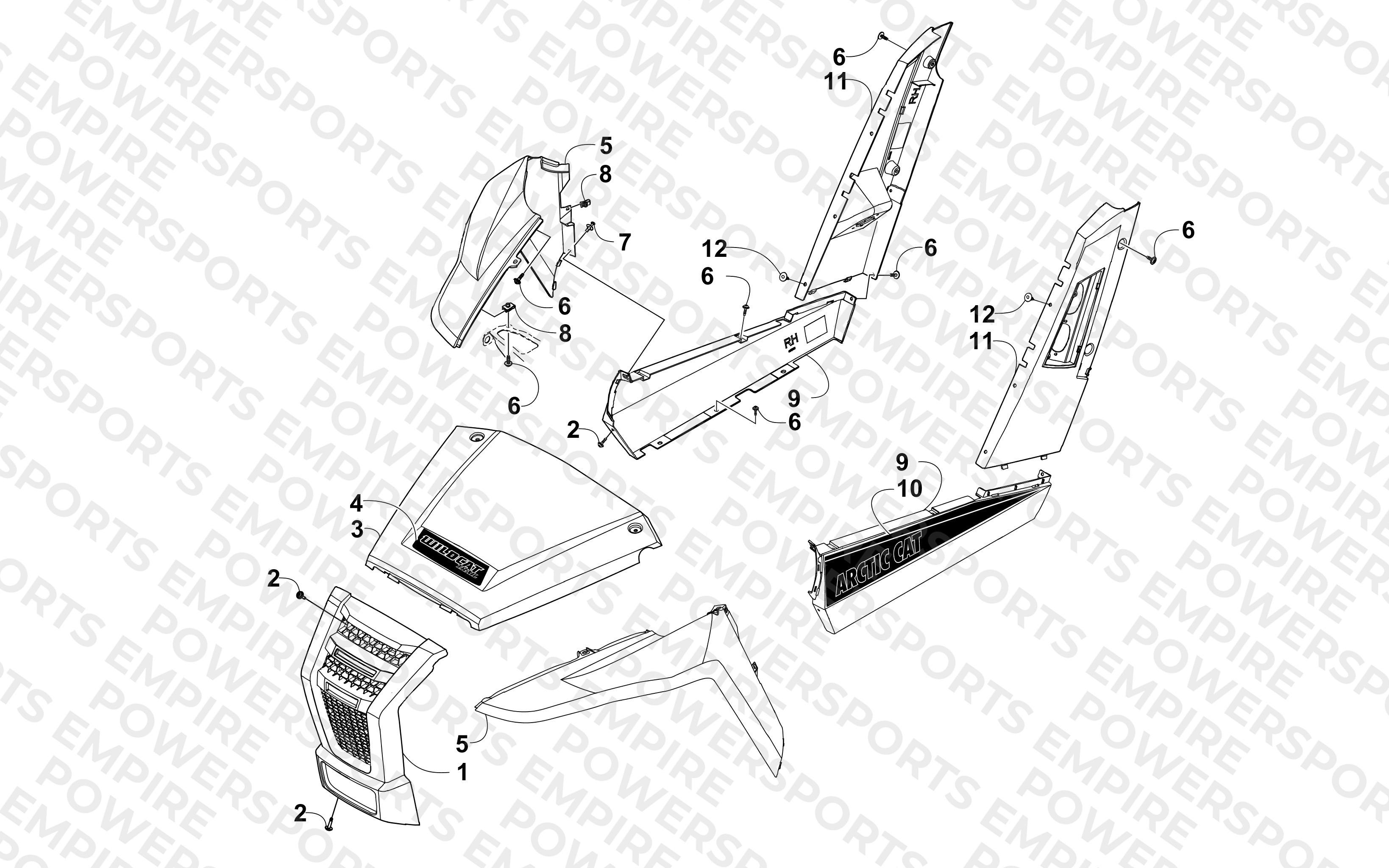 FRONT AND SIDE PANEL ASSEMBILES