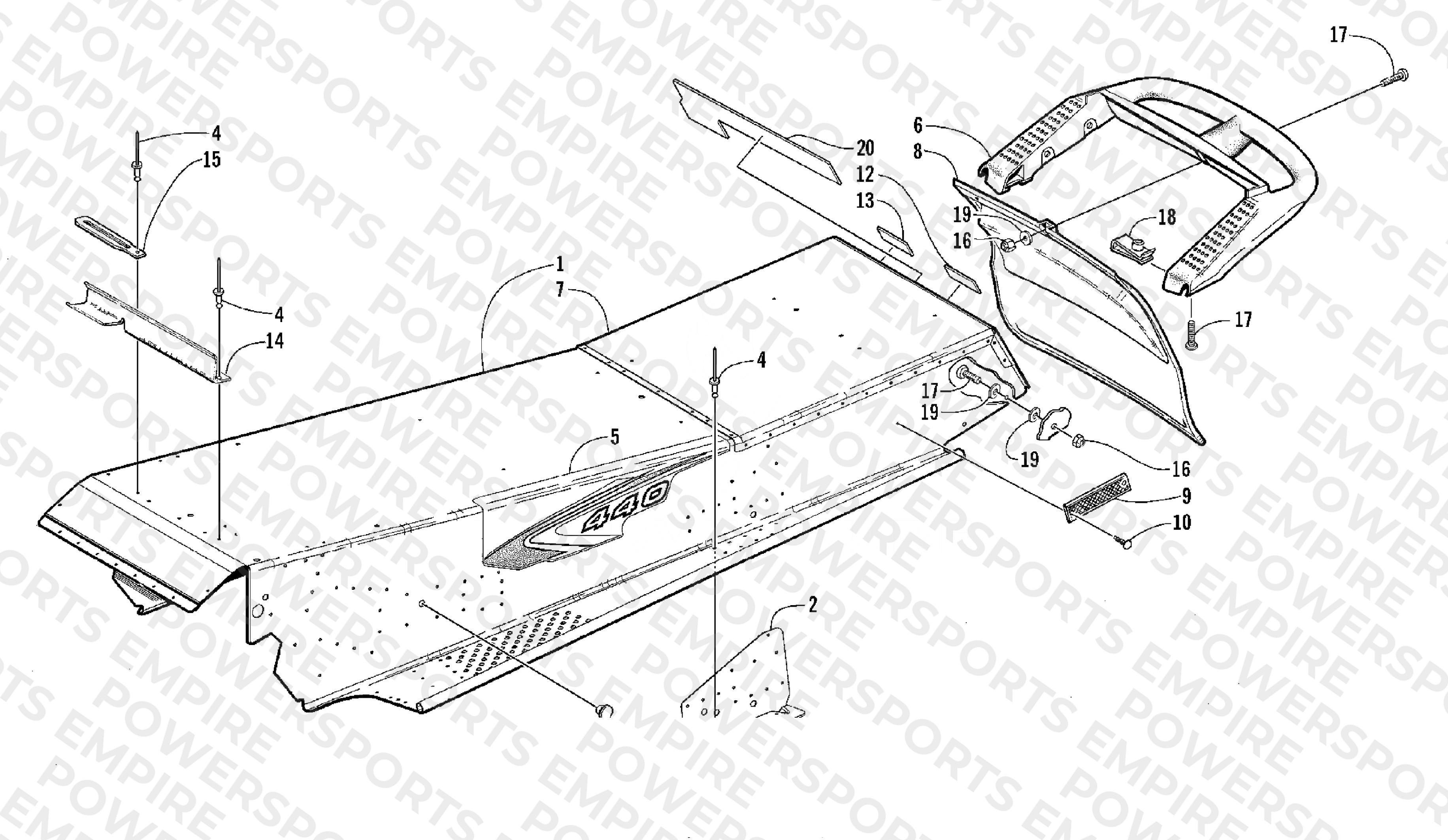 TUNNEL AND REAR BUMPER