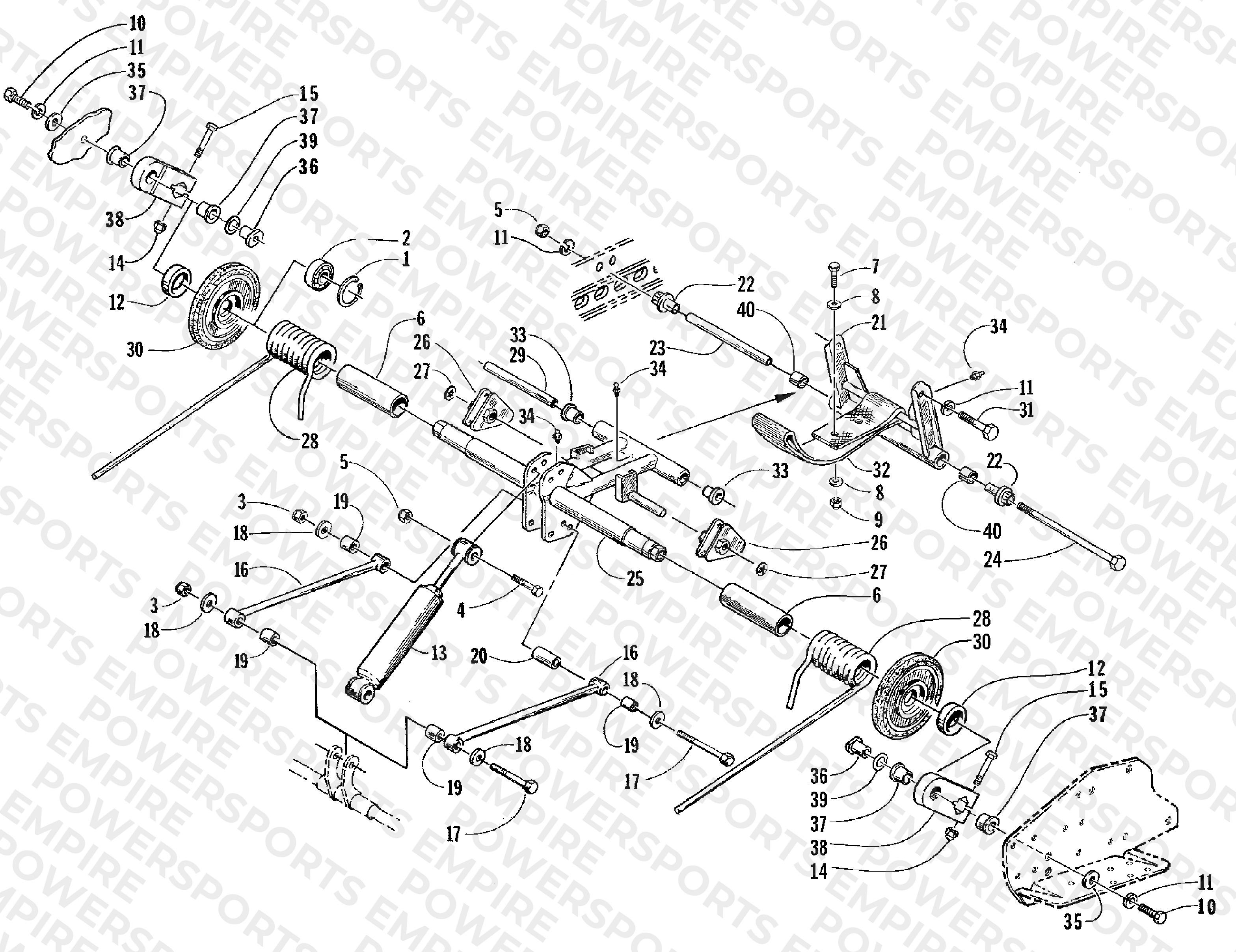 REAR SUSPENSION REAR ARM ASSEMBLY