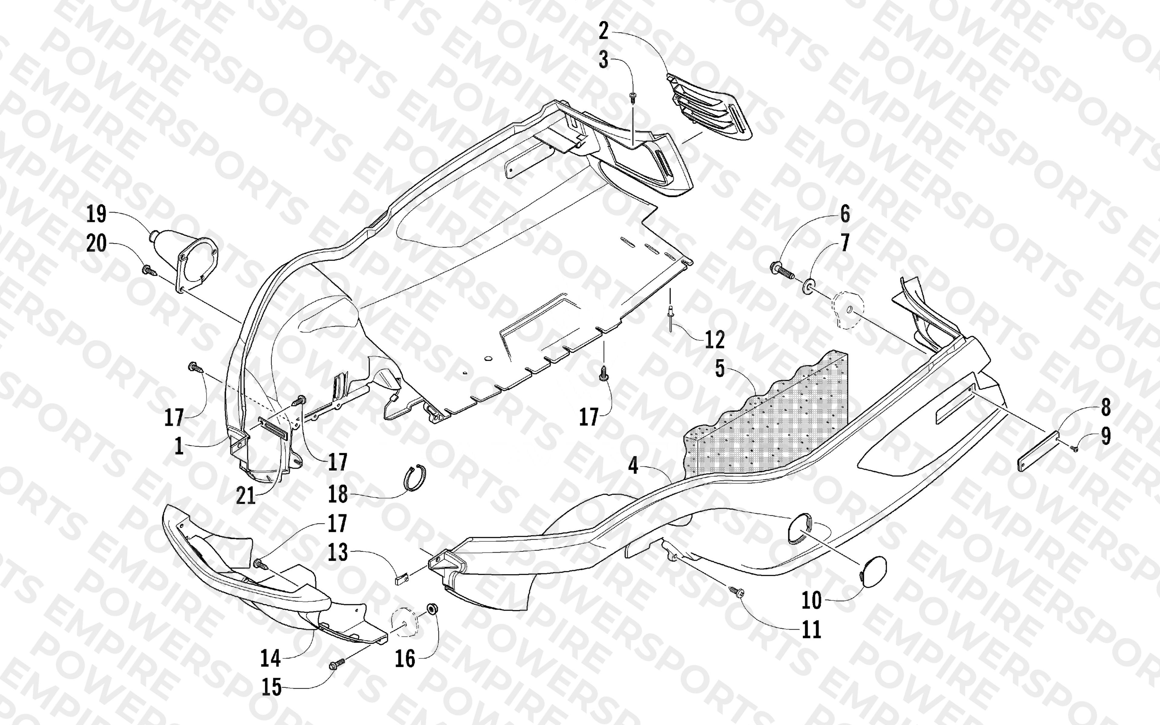 BELLY PAN AND FRONT BUMPER ASSEMBLY