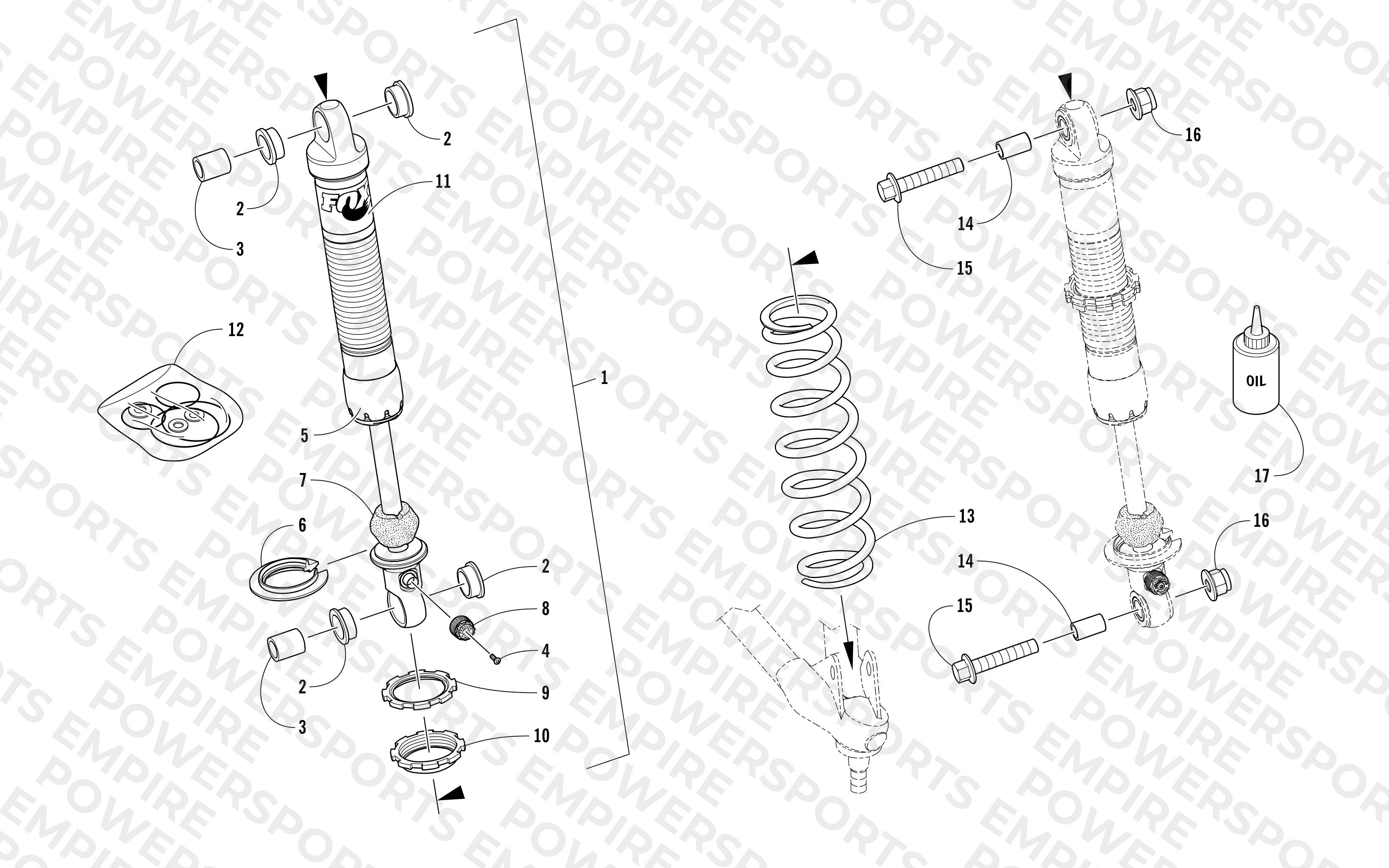 FRONT SUSPENSION SHOCK ABSORBER ASSEMBLY
