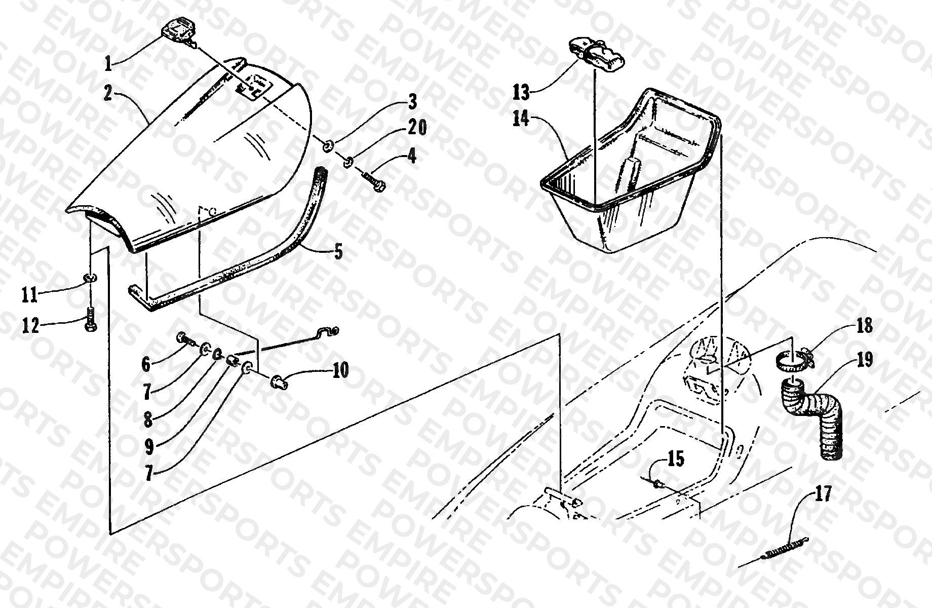 HATCH COVER AND STORAGE TRAY
