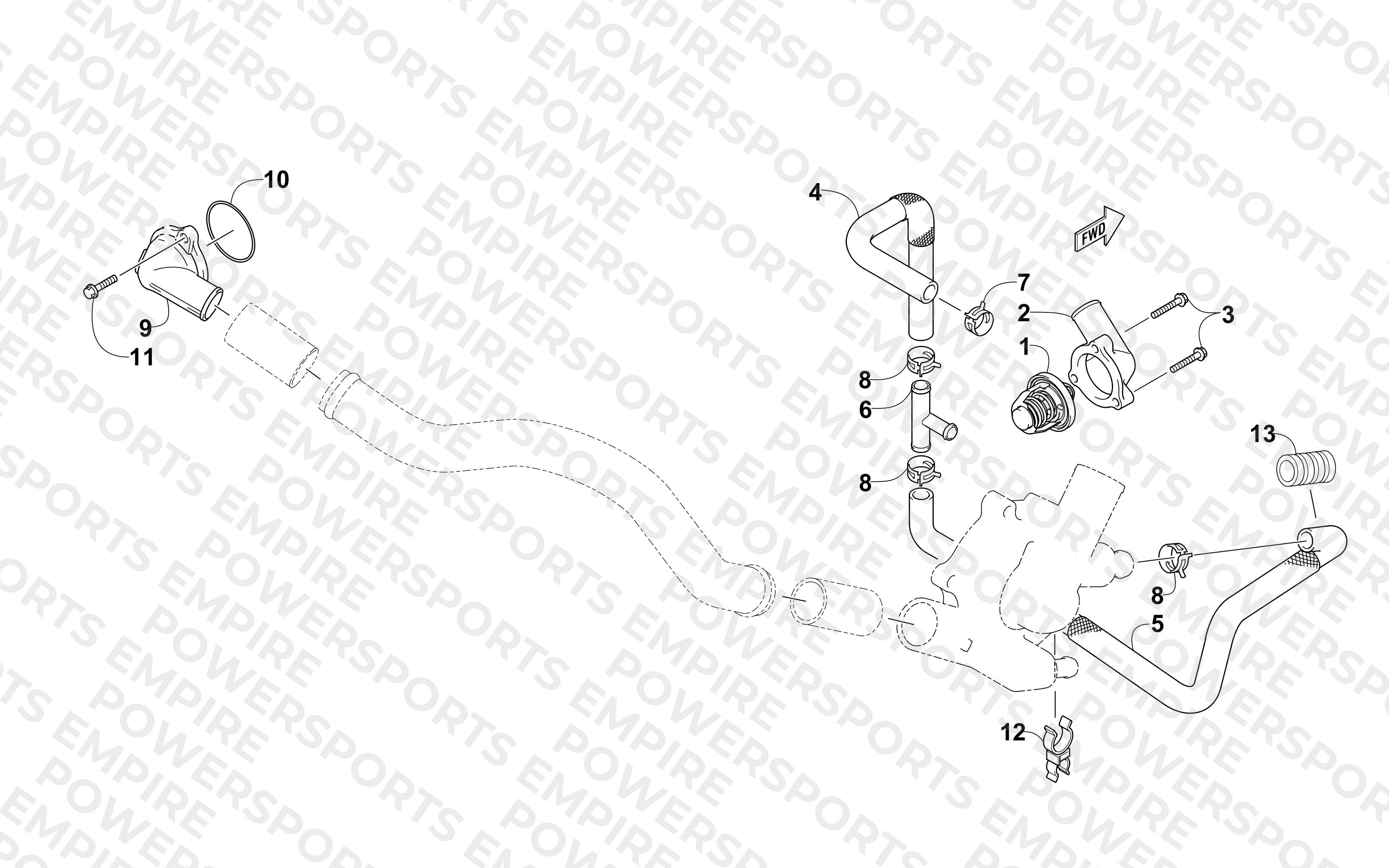 WATER HOSE ASSEMBLY