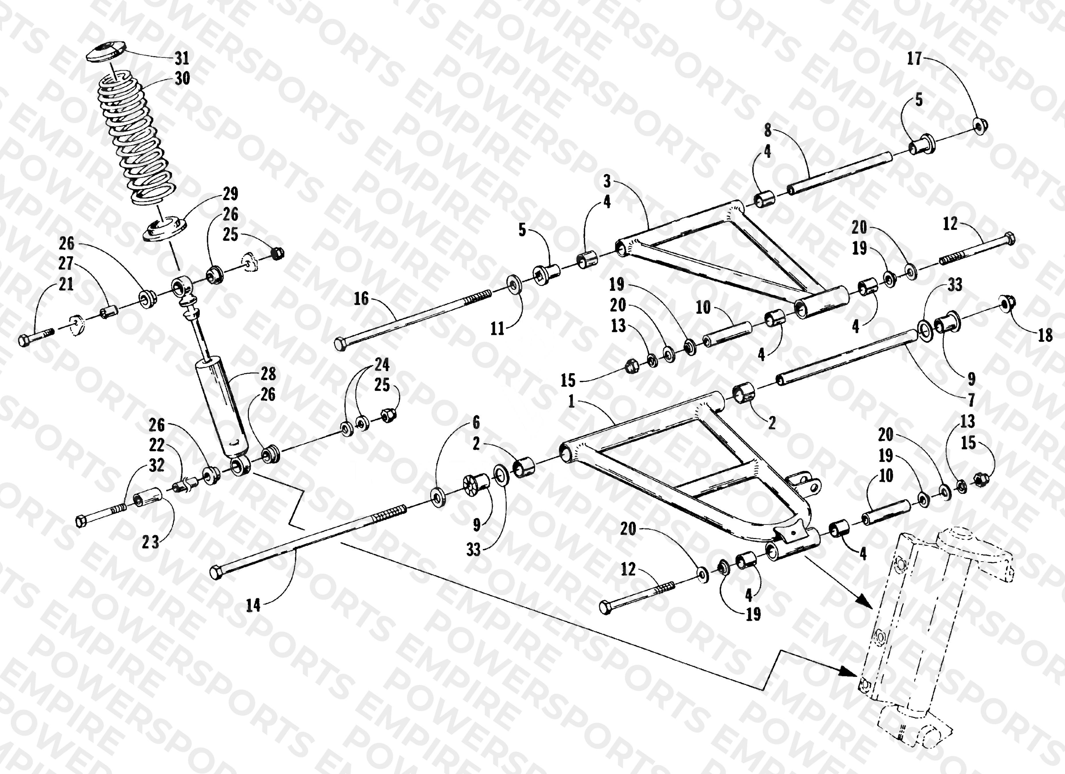 FRONT SUSPENSION AND SHOCK ABSORBER