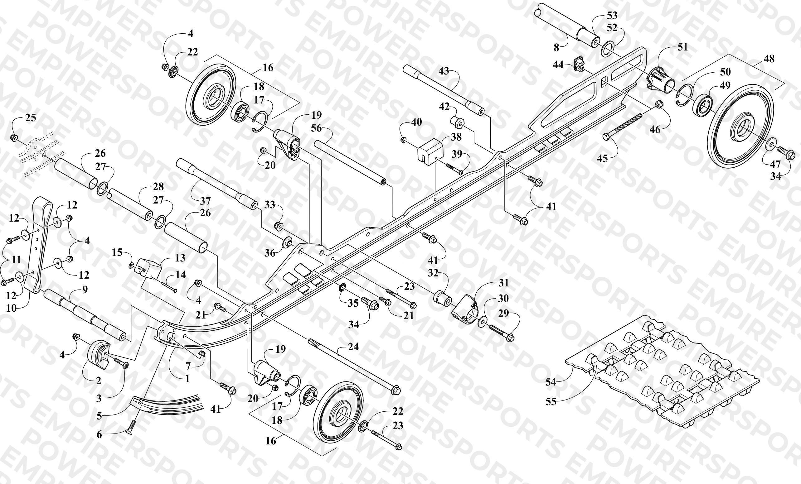 REAR SUSPENSION RAIL ASSEMBLY