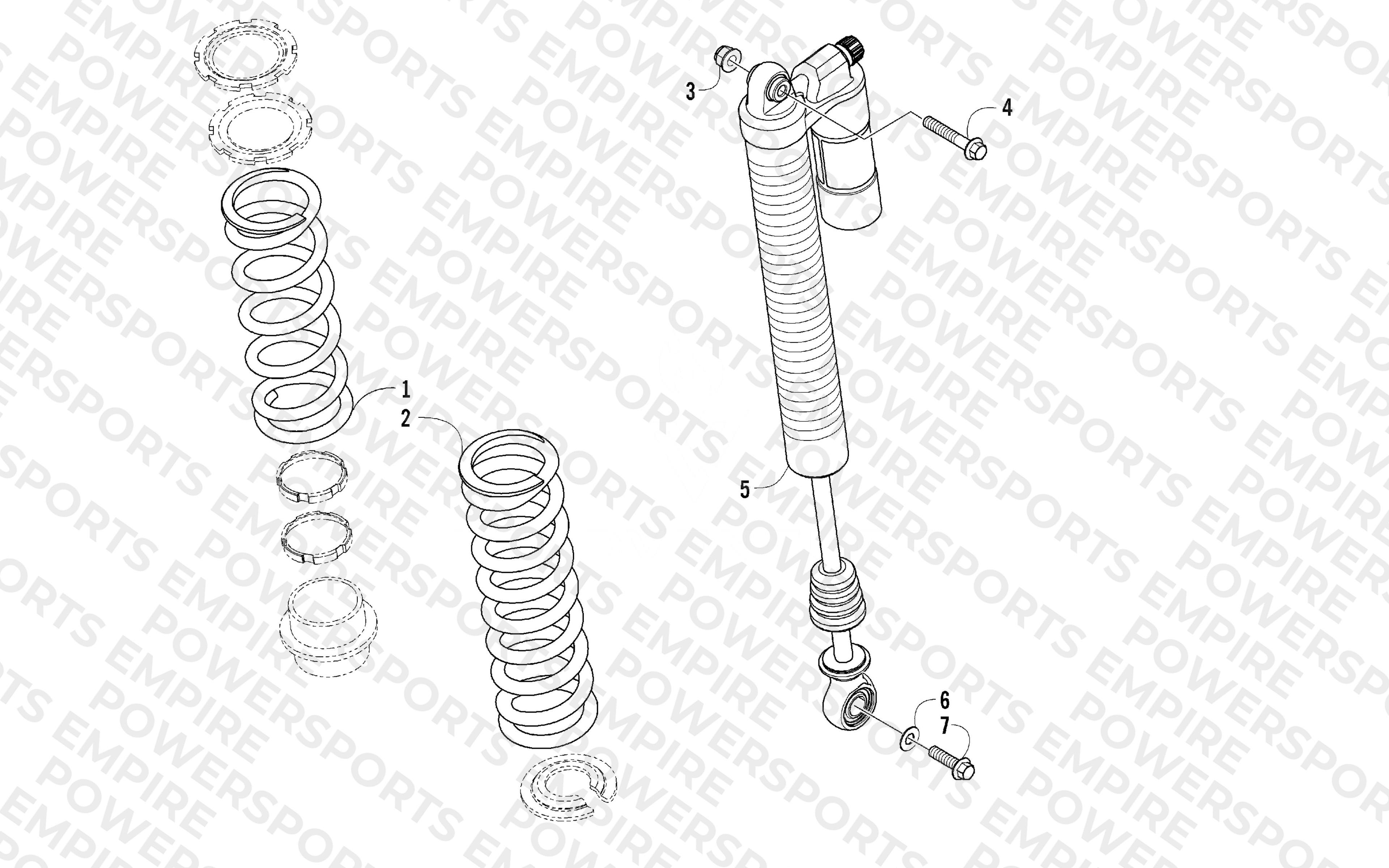 REAR SUSPENSION SHOCK ASSEMBLY