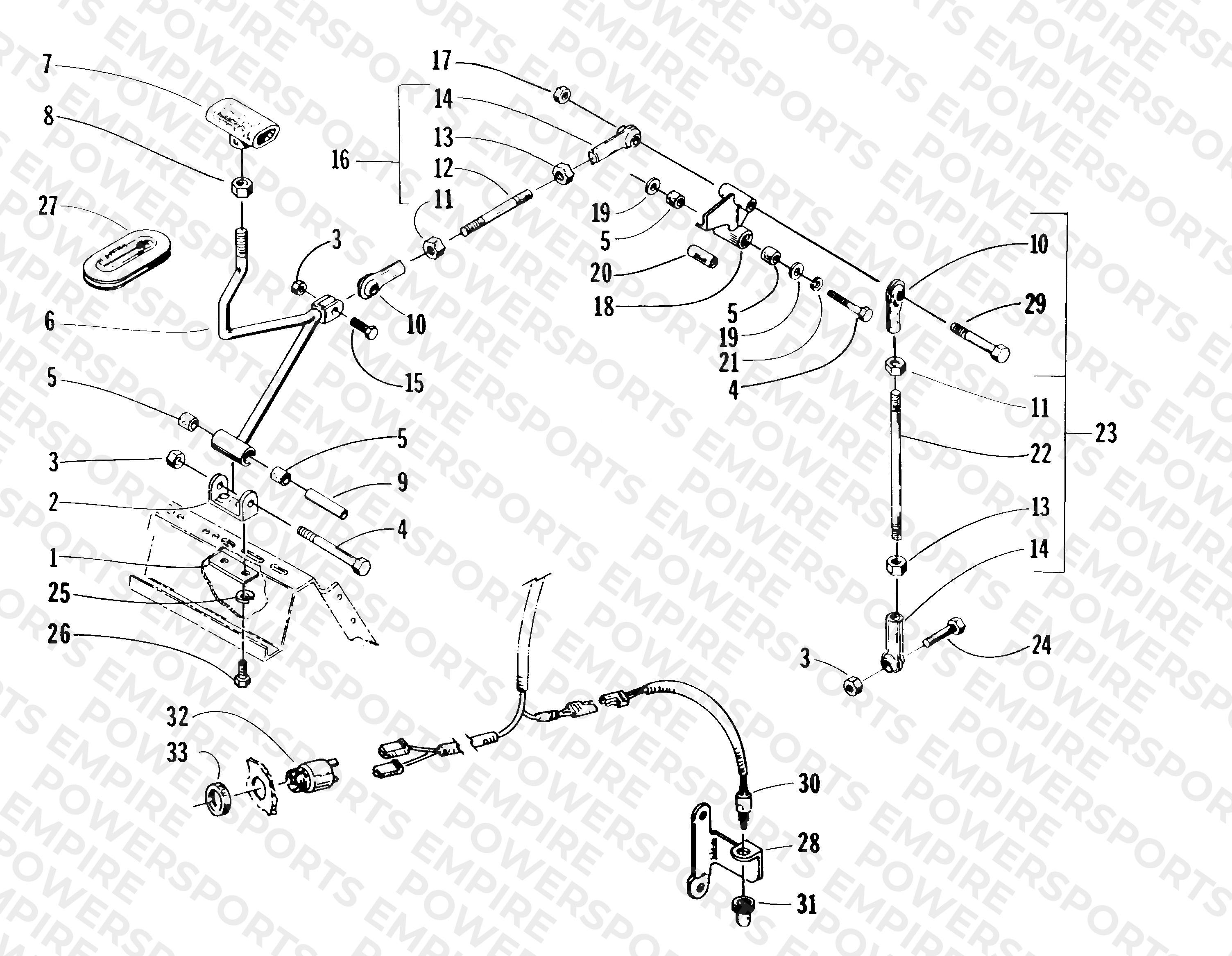 REVERSE SHIFT LEVER ASSEMBLY