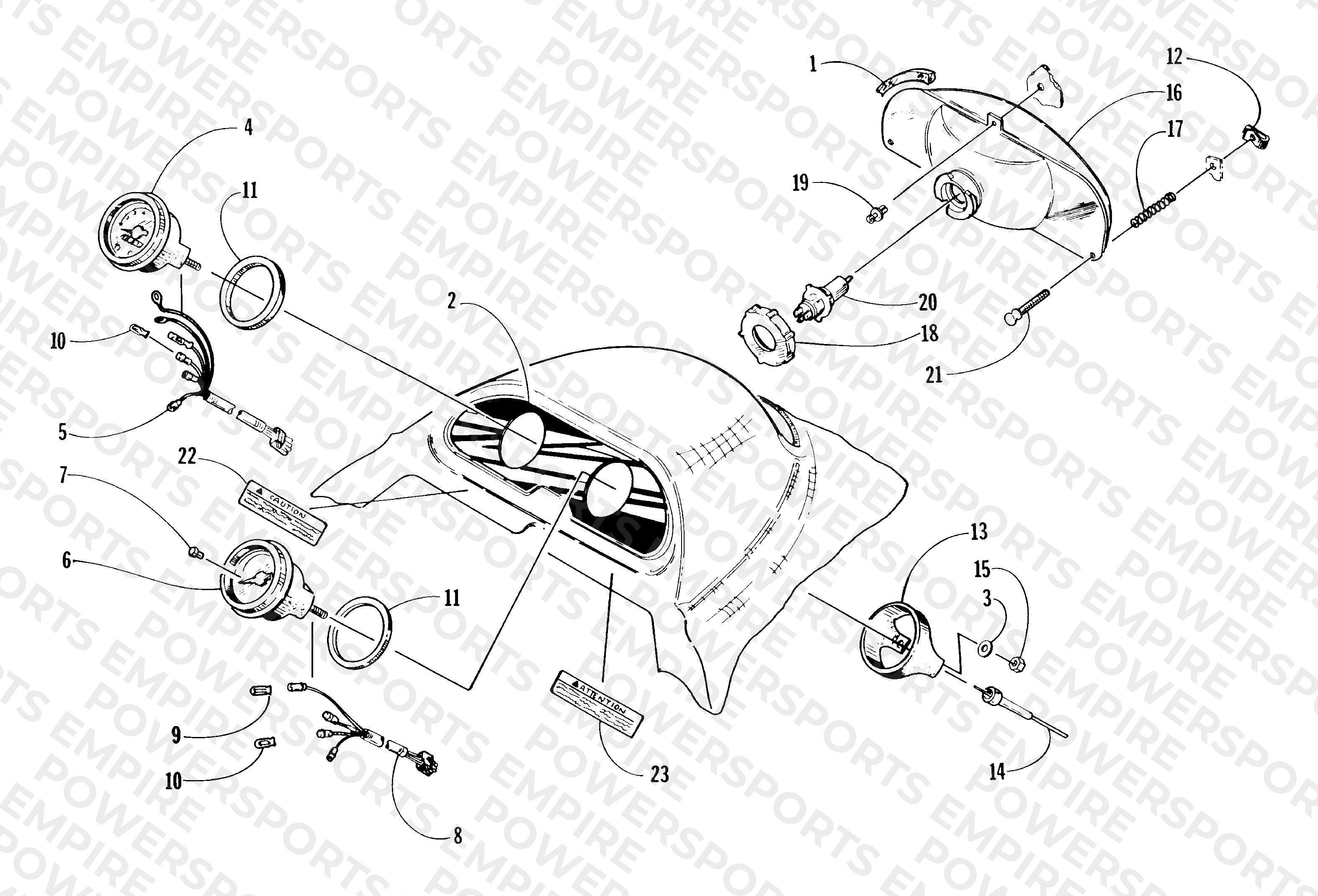 HEADLIGHT AND INSTRUMENT POD