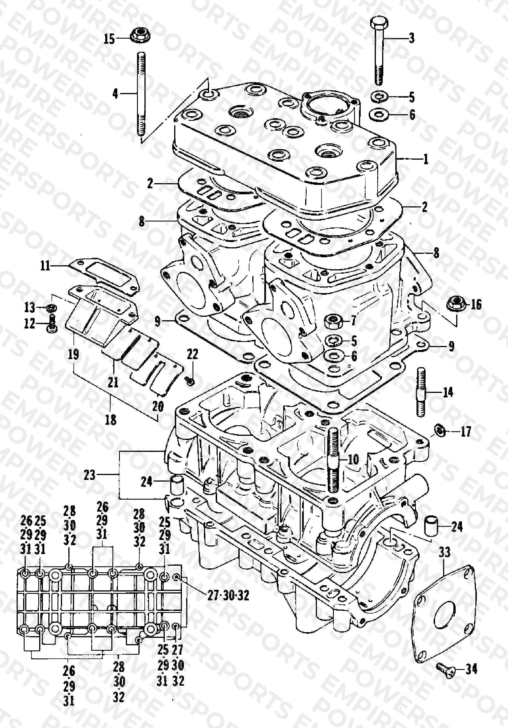 CRANKCASE AND CYLINDER