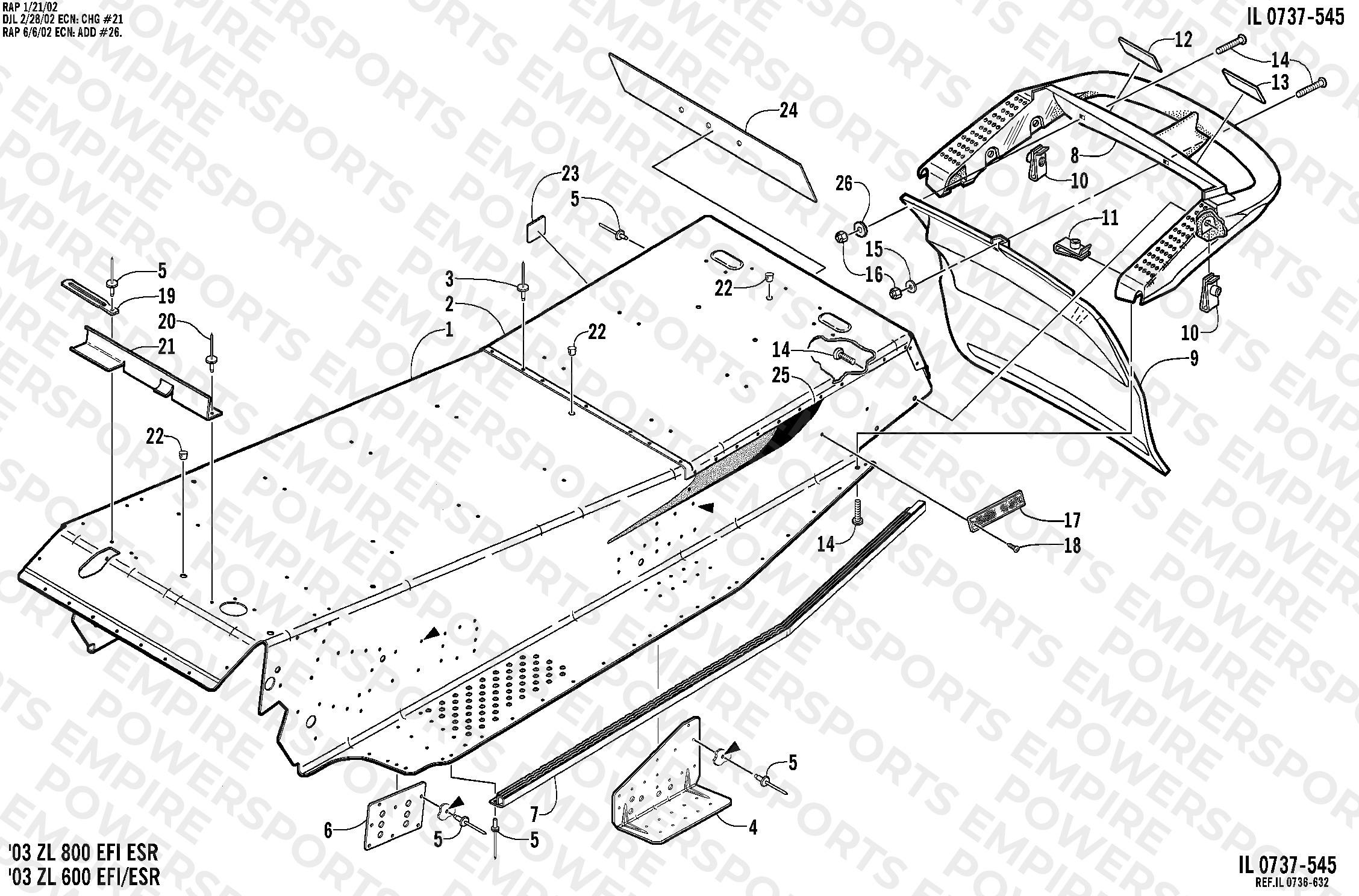 TUNNEL AND REAR BUMPER