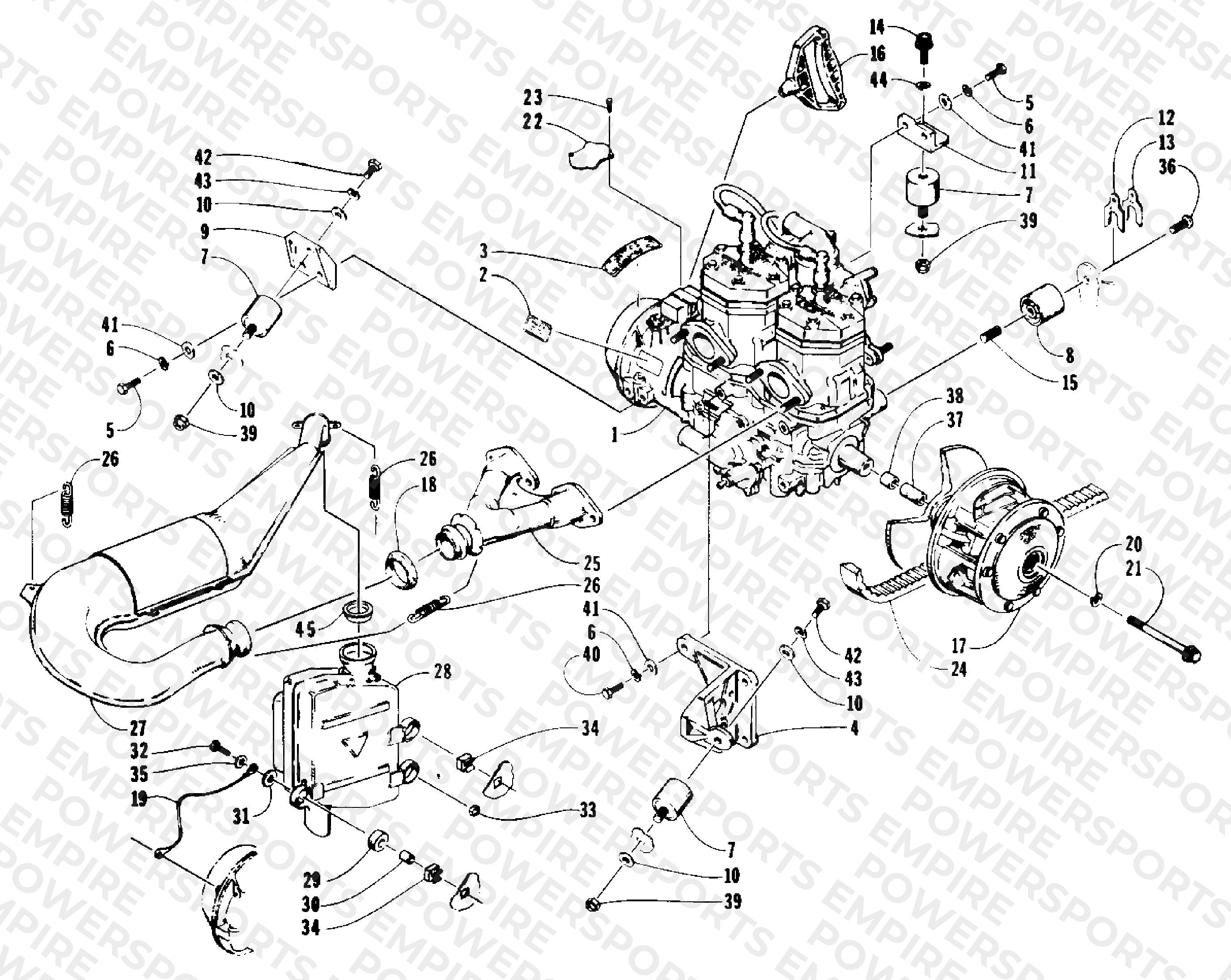 ENGINE AND RELATED PARTS